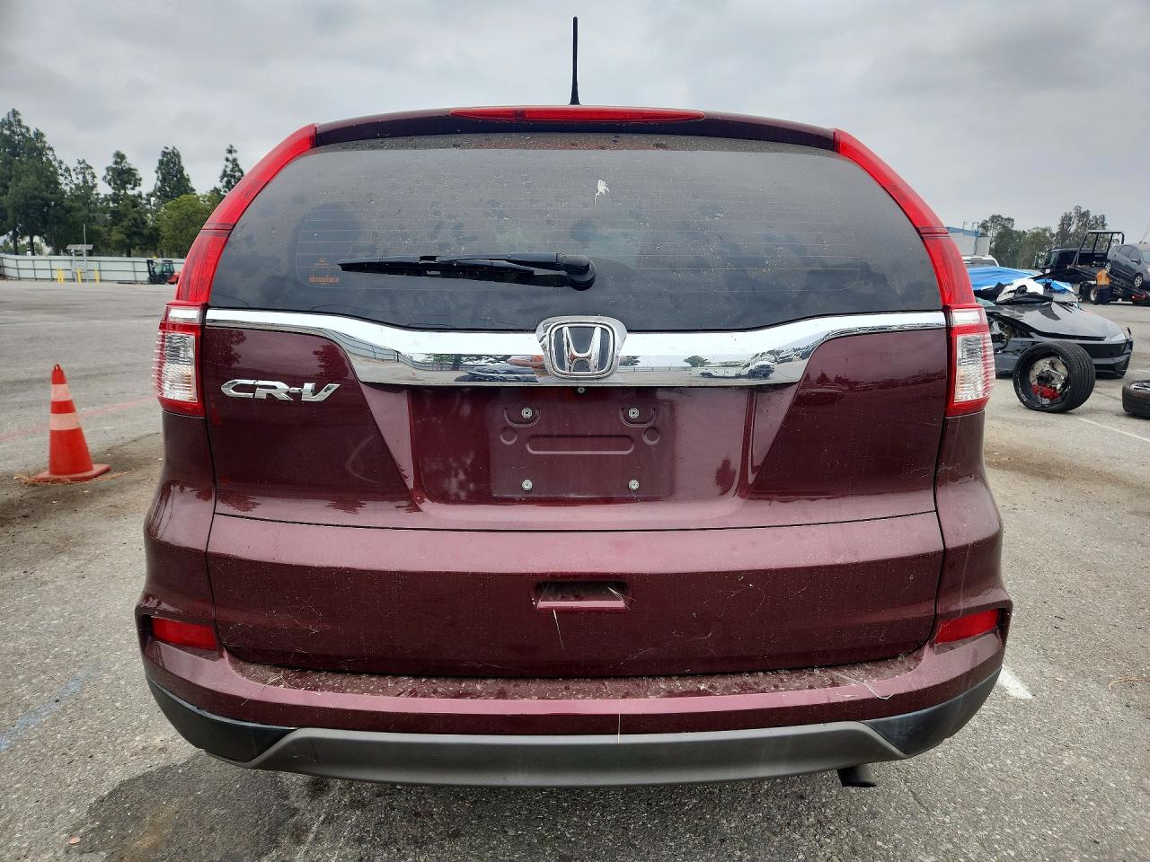 2015 Honda Cr-v Lx Burgundy vin: 2HKRM3H37FH519666