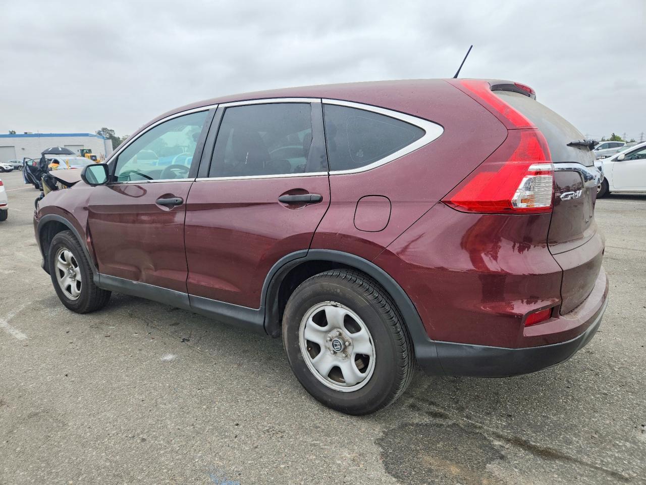 2015 Honda Cr-v Lx Burgundy vin: 2HKRM3H37FH519666