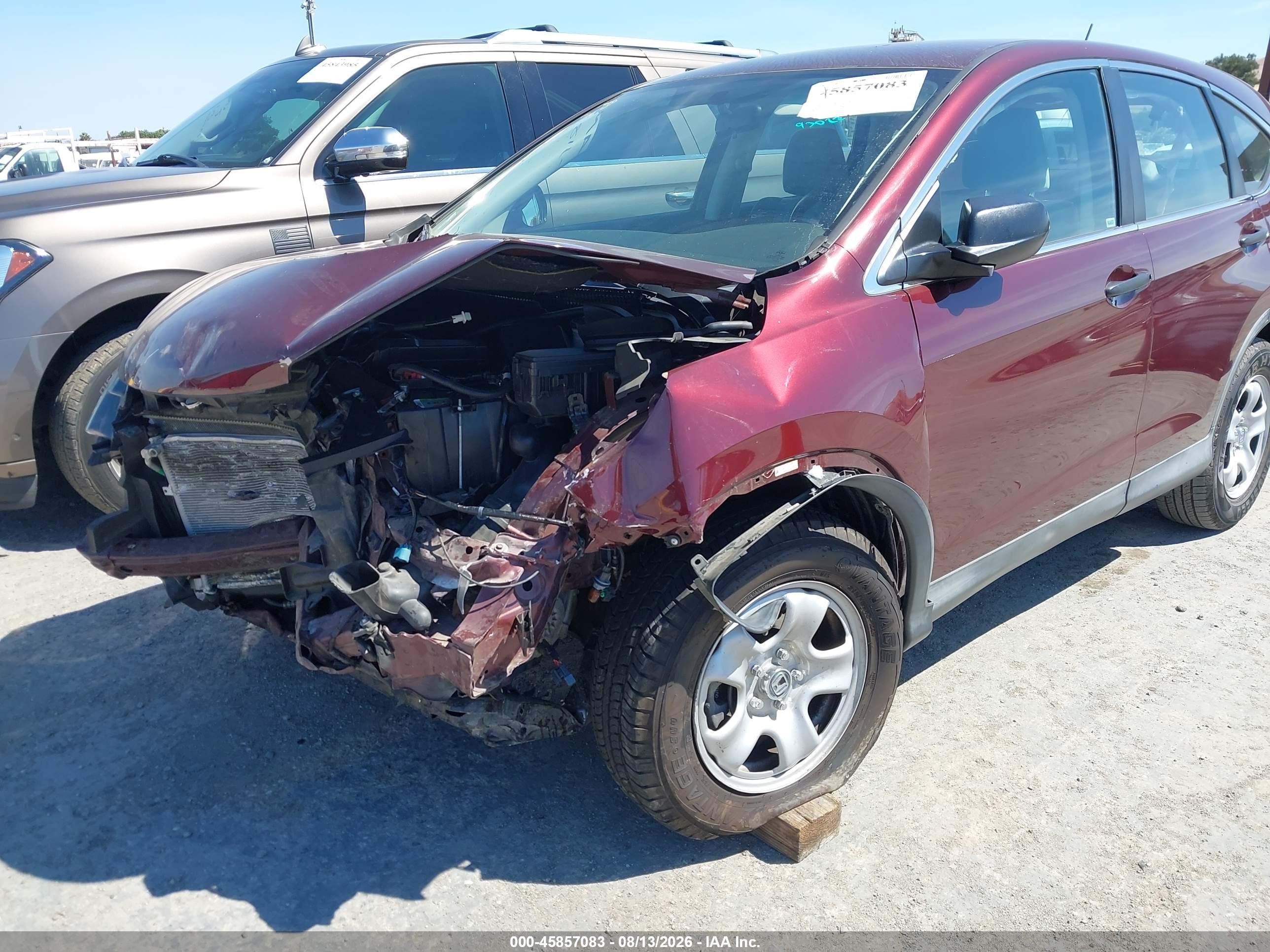 2015 Honda Cr-v Lx Темно-бордовый vin: 2HKRM3H37FH553168