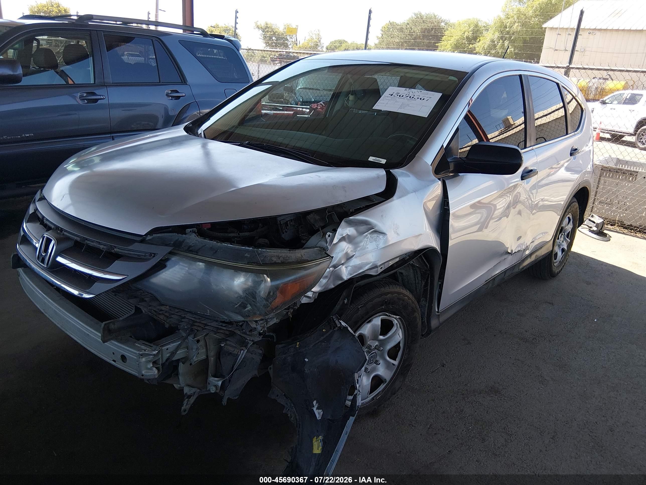 2012 Honda Cr-v Lx Silver vin: 2HKRM3H38CH501124