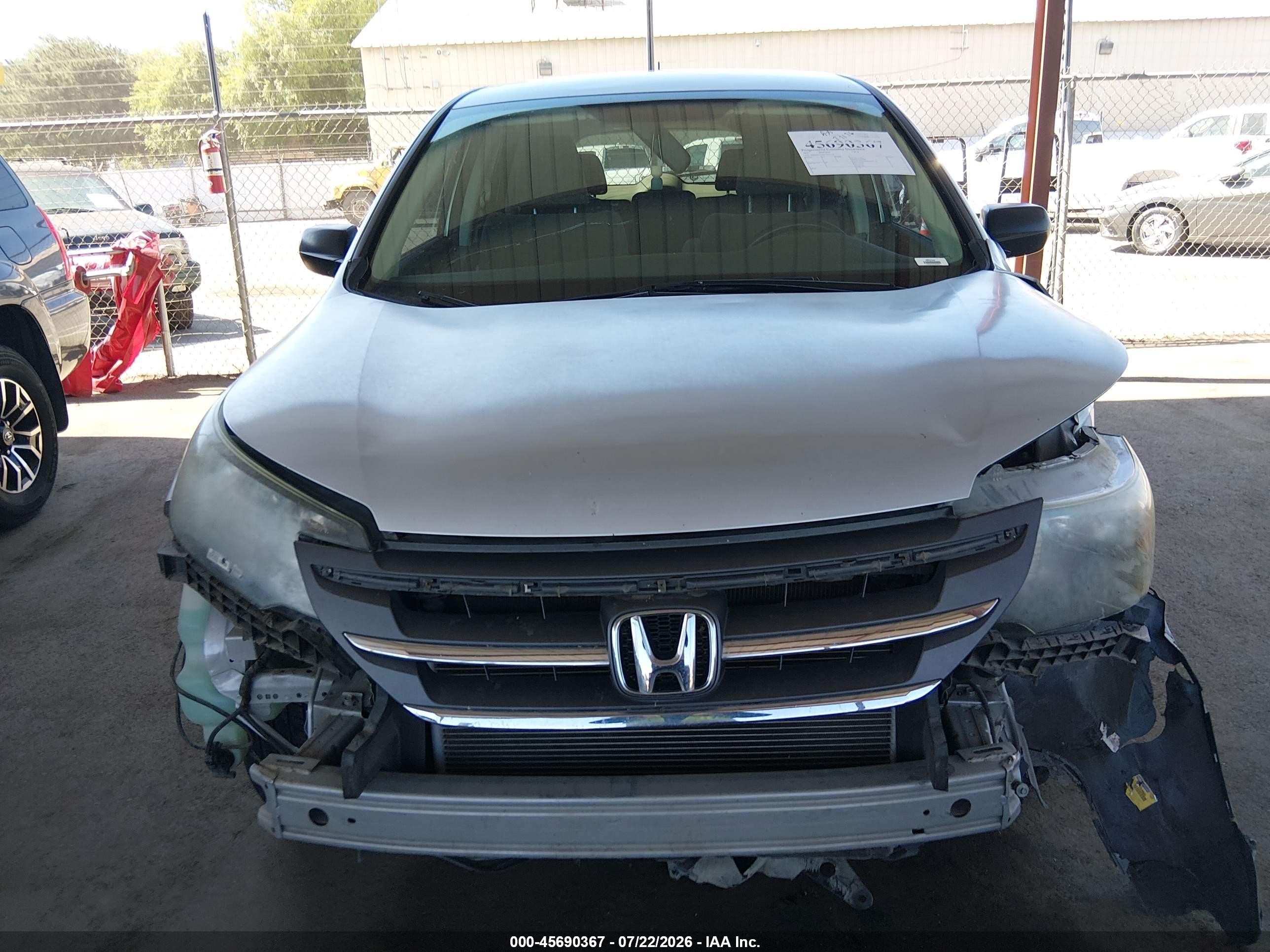 2012 Honda Cr-v Lx Silver vin: 2HKRM3H38CH501124