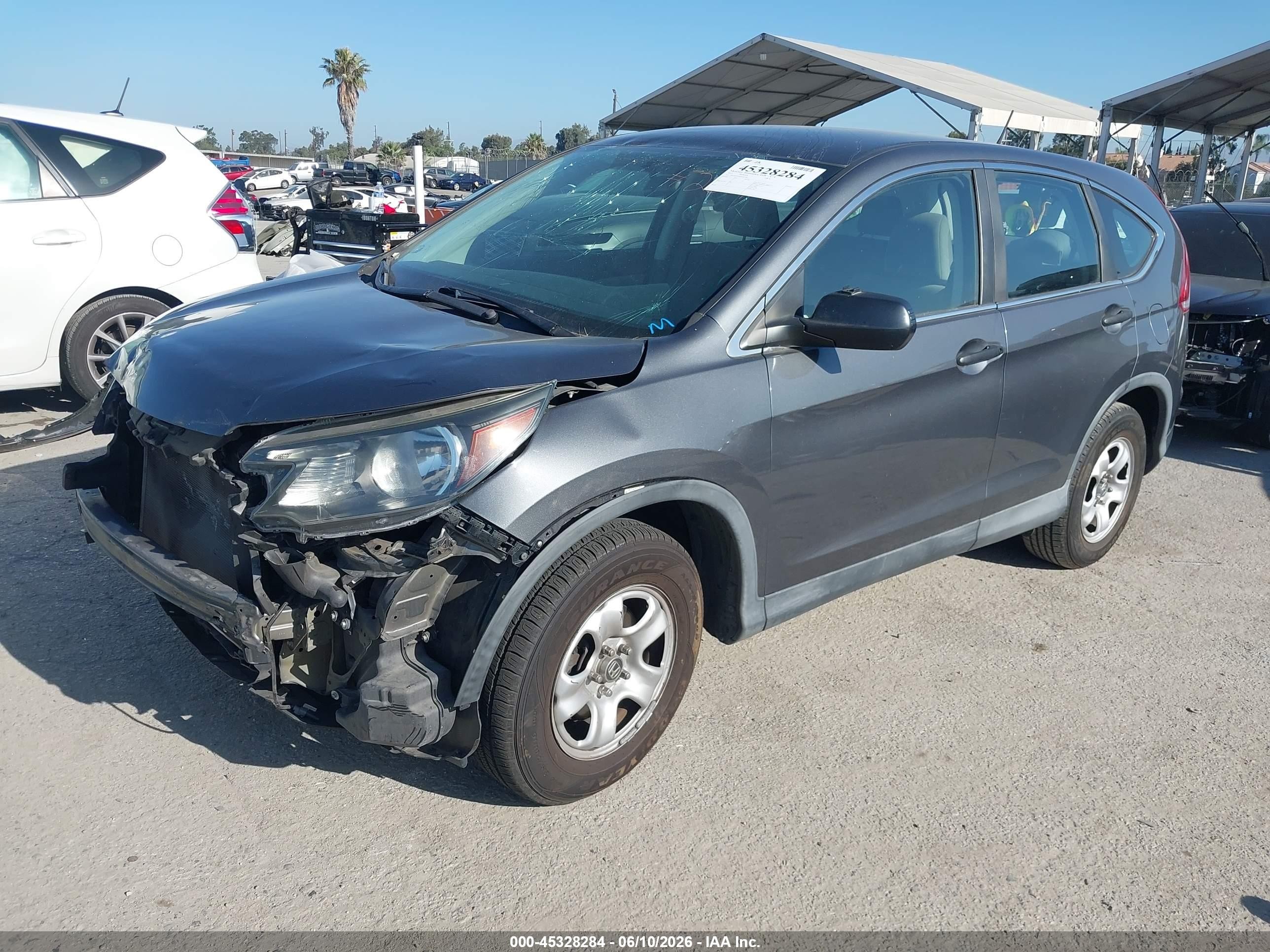 2013 Honda Cr-v Lx Серый vin: 2HKRM3H38DH503764