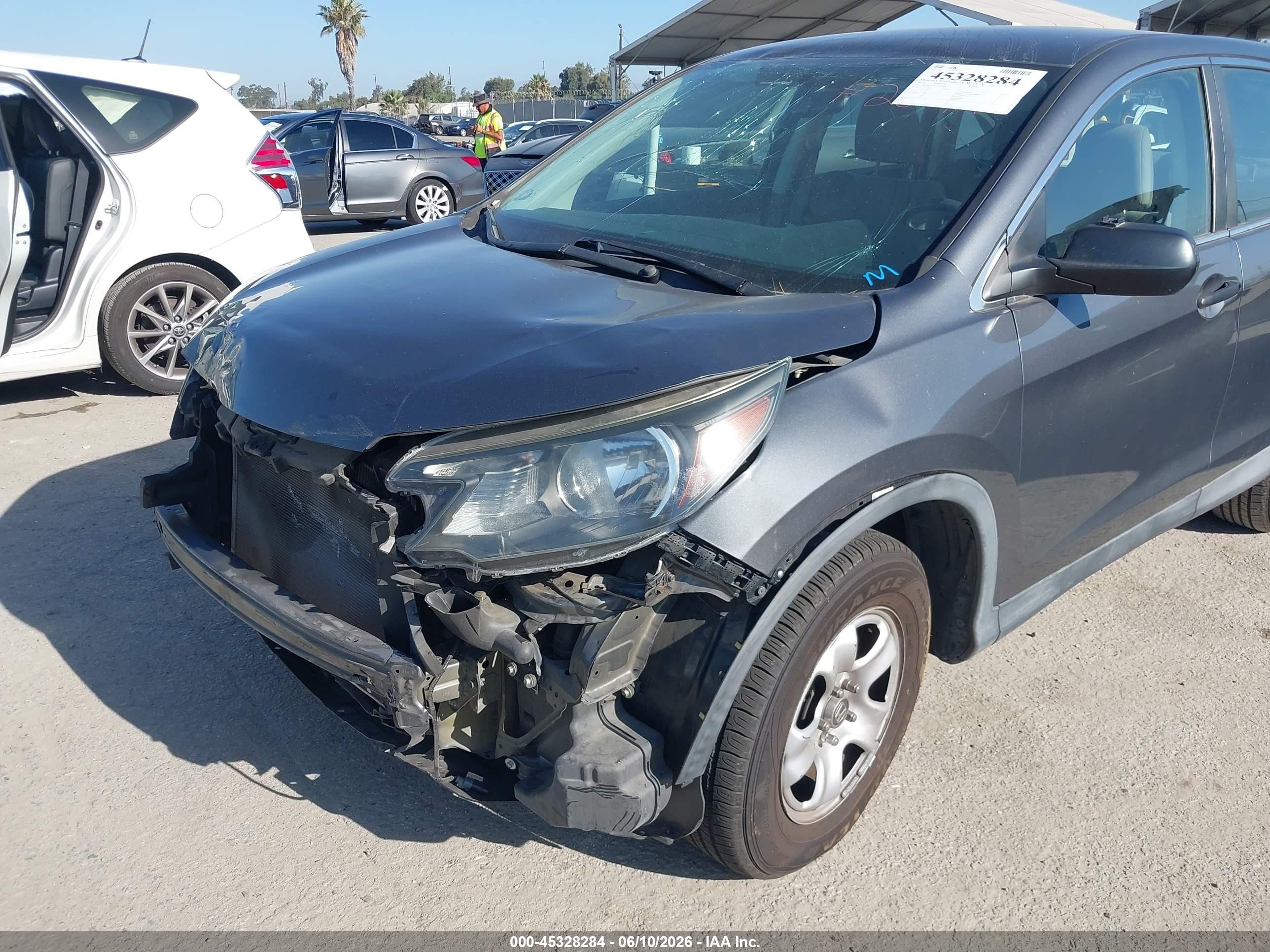 2013 Honda Cr-v Lx Серый vin: 2HKRM3H38DH503764