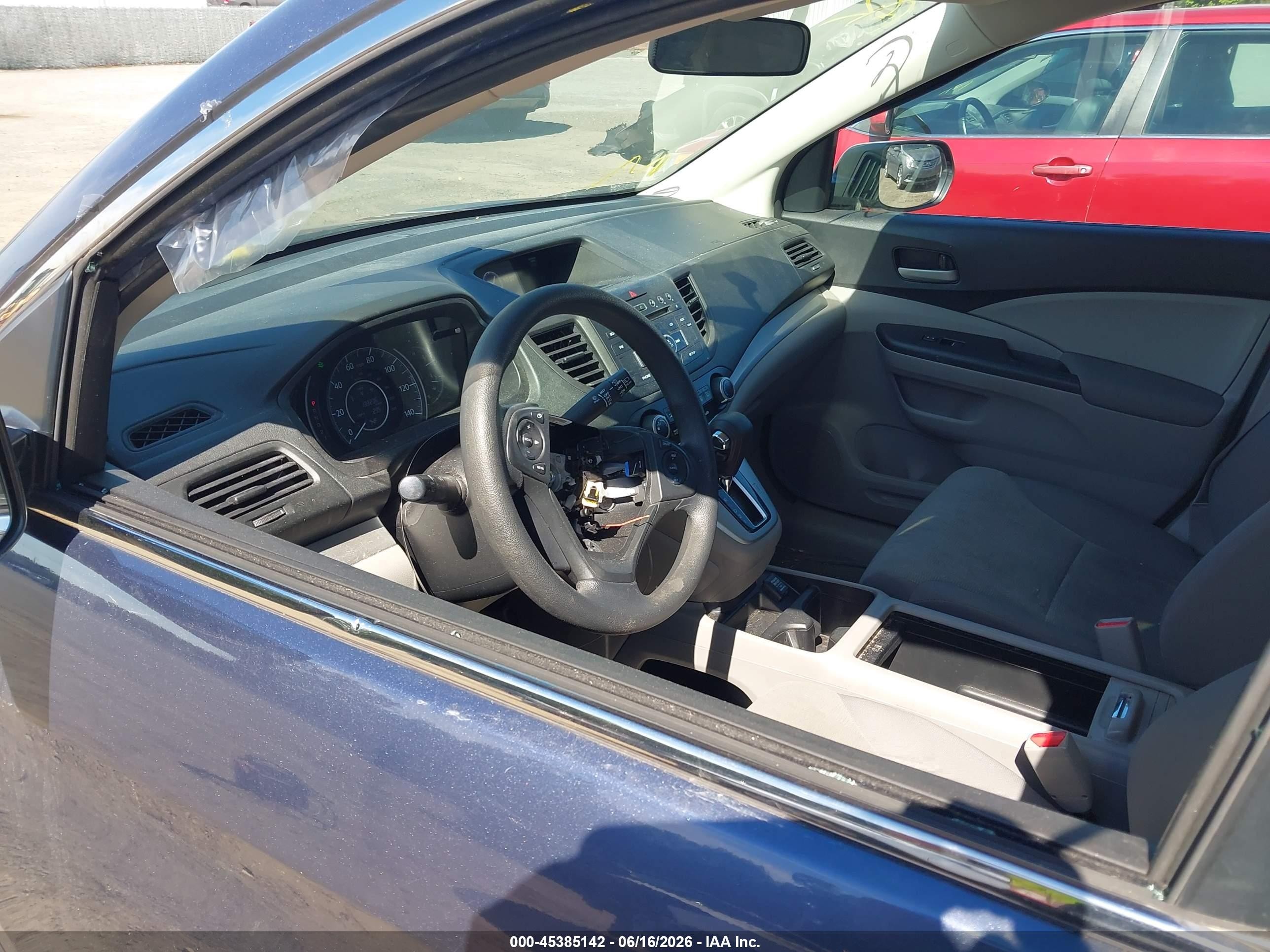 2013 Honda Cr-v Lx Blue vin: 2HKRM3H38DH519995
