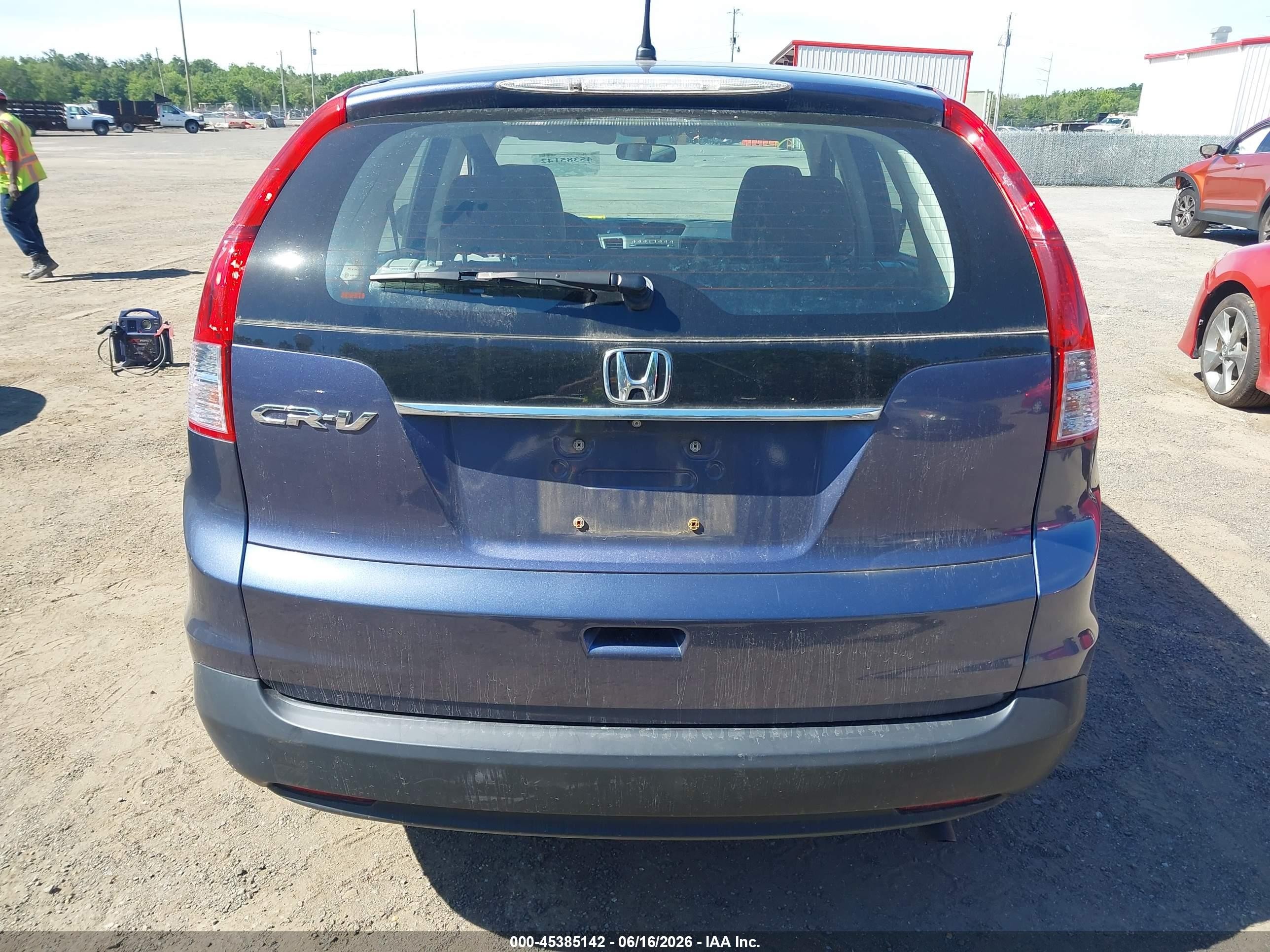 2013 Honda Cr-v Lx Blue vin: 2HKRM3H38DH519995