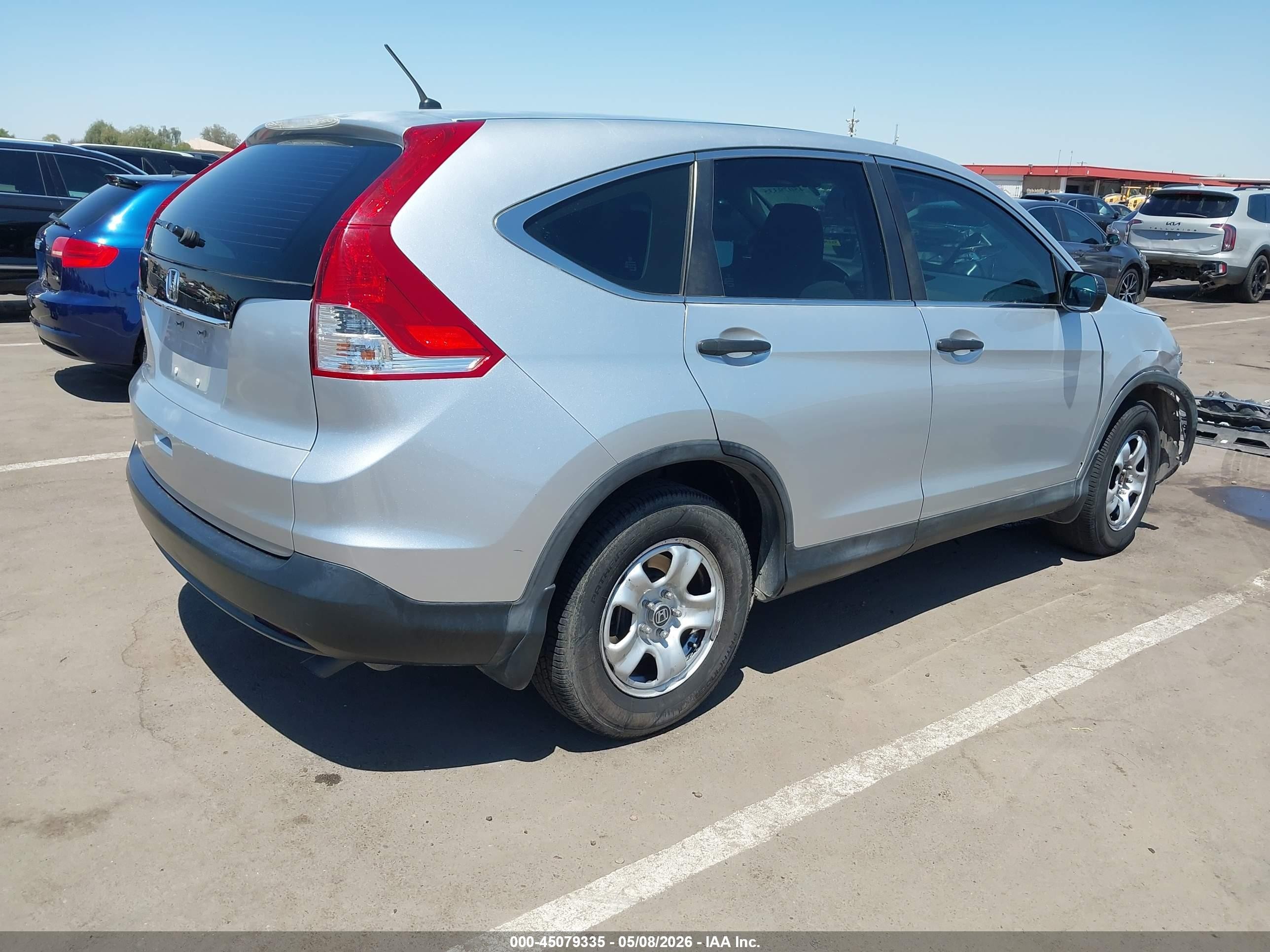 2013 Honda Cr-v Lx Silver vin: 2HKRM3H38DH520595