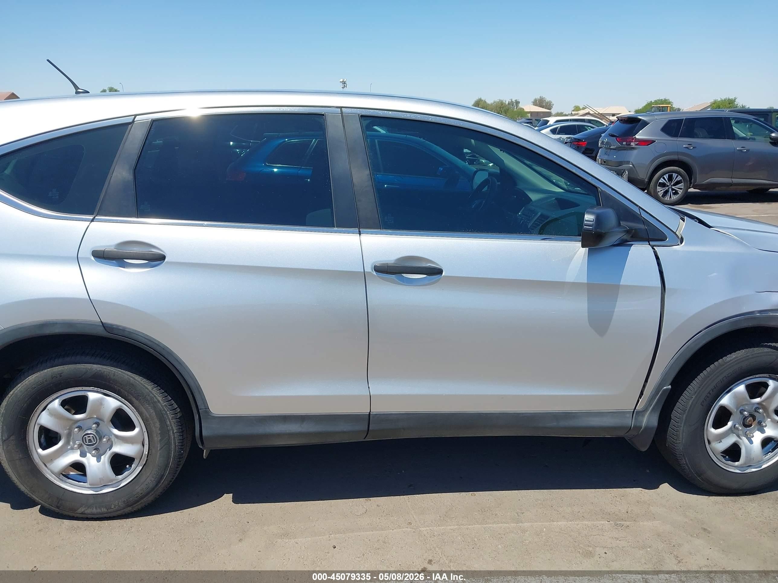 2013 Honda Cr-v Lx Silver vin: 2HKRM3H38DH520595