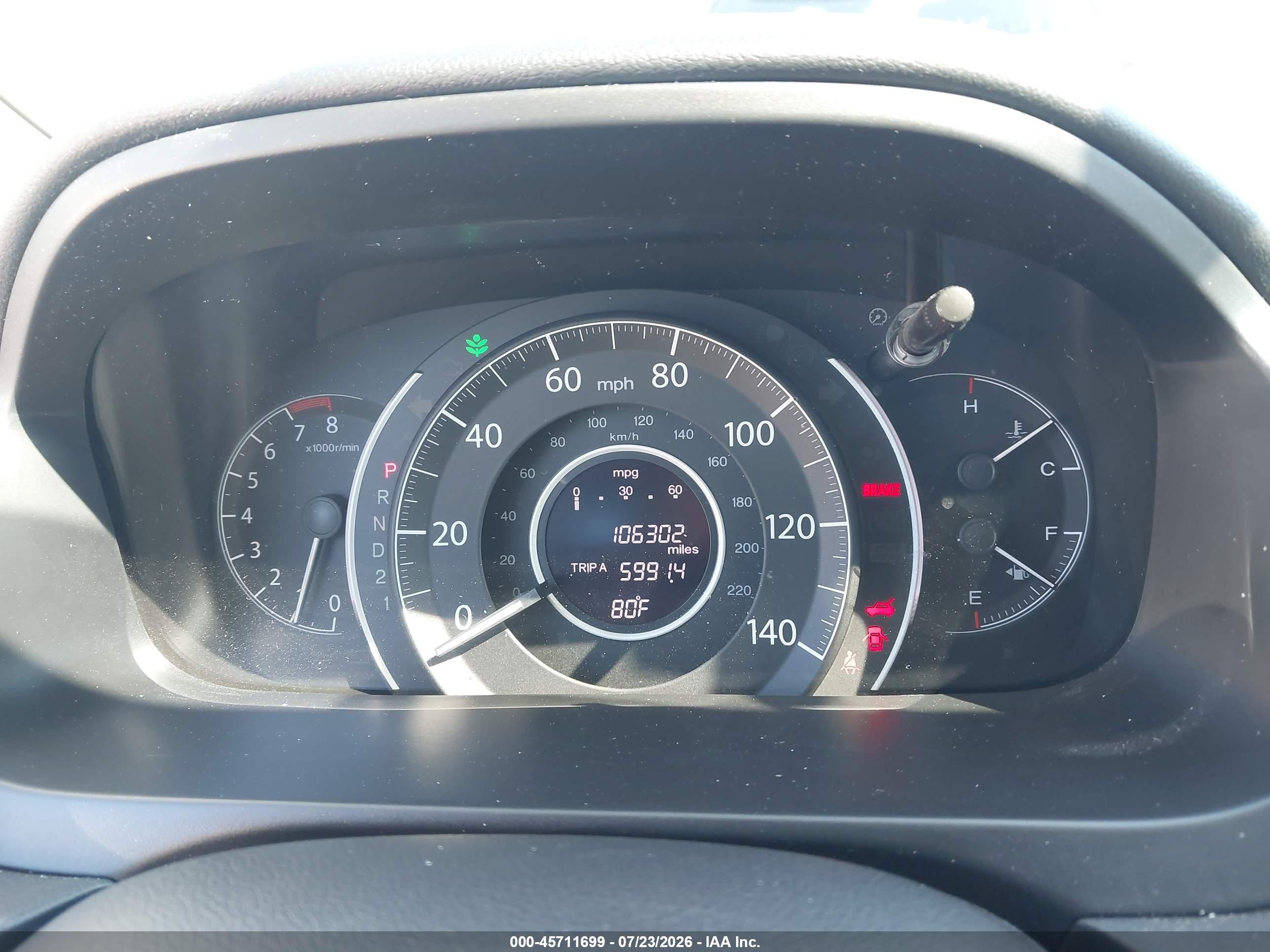 2014 Honda Cr-v Lx Серый vin: 2HKRM3H38EH516032
