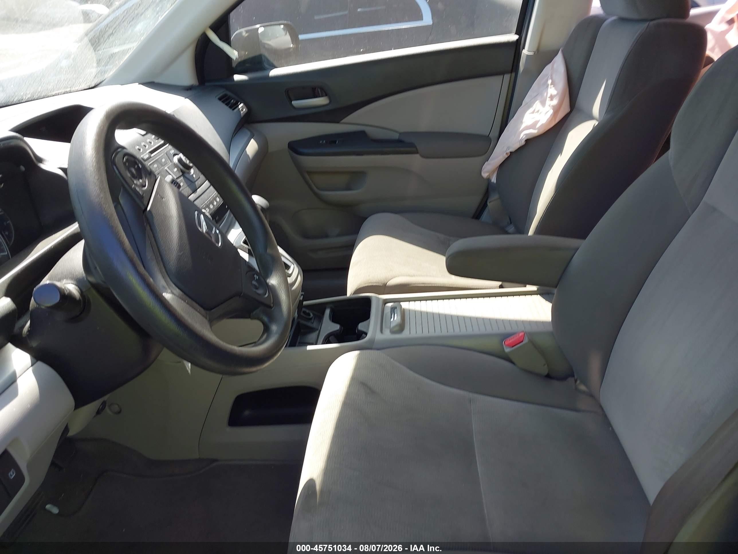 2014 Honda Cr-v Lx Gray vin: 2HKRM3H38EH522087