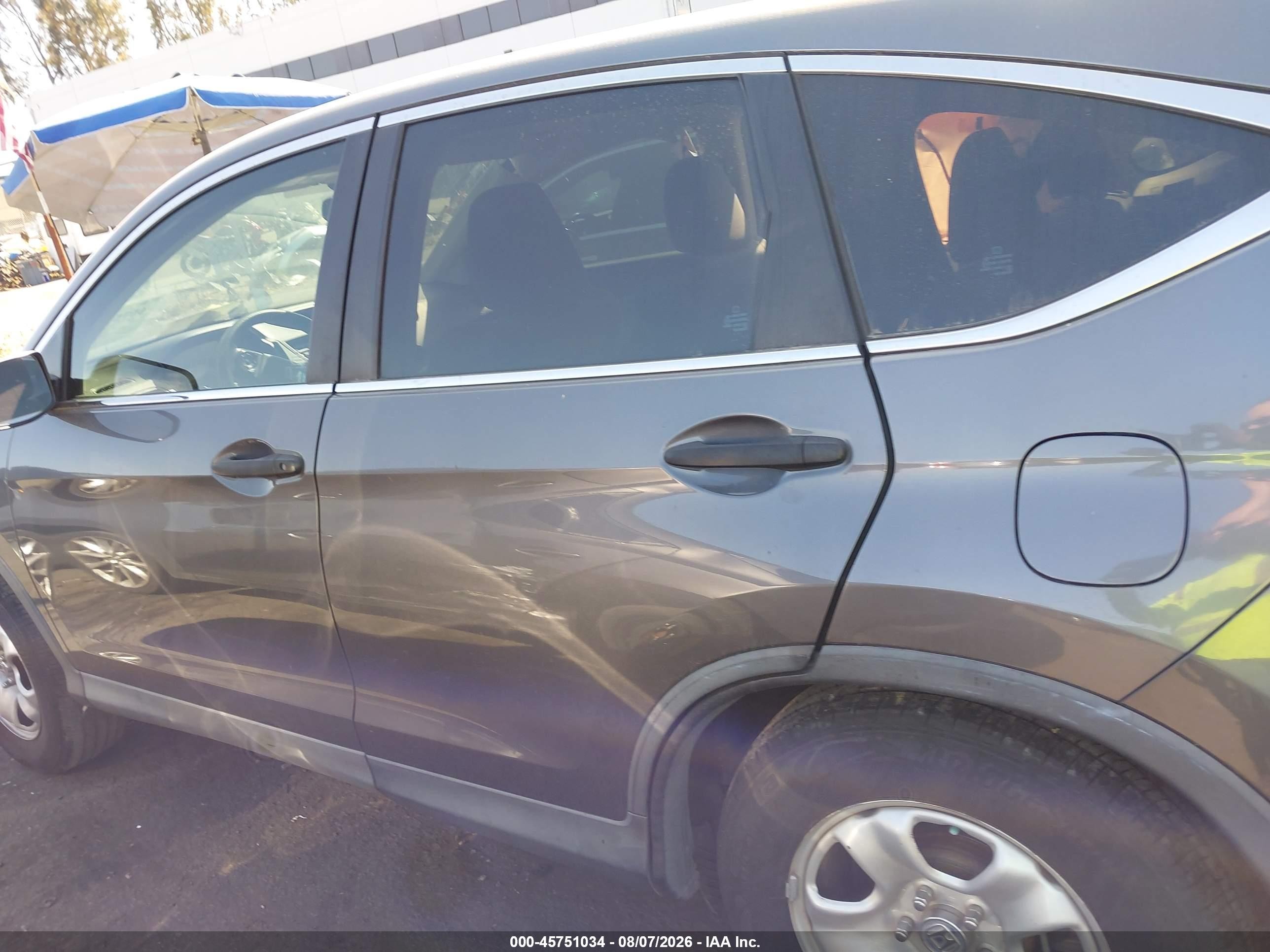 2014 Honda Cr-v Lx Gray vin: 2HKRM3H38EH522087
