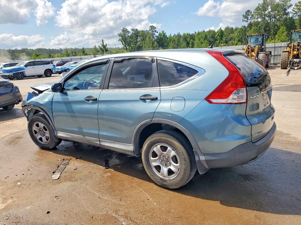 2014 Honda Cr-v Lx Green vin: 2HKRM3H38EH536636