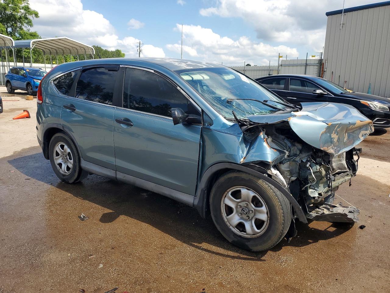 2014 Honda Cr-v Lx Green vin: 2HKRM3H38EH536636