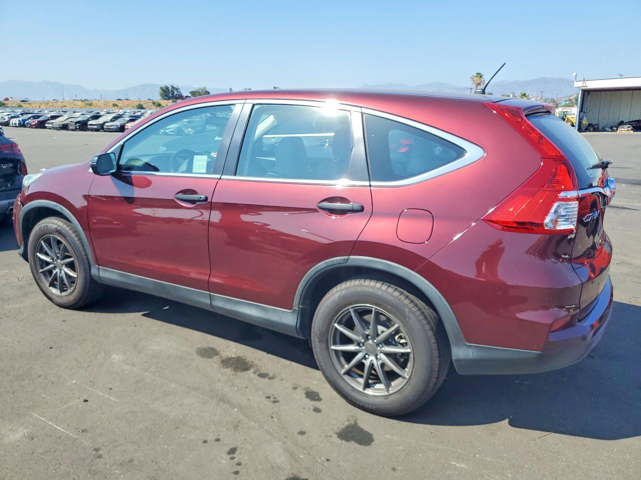 2015 Honda Cr-v Lx Burgundy vin: 2HKRM3H38FH505243