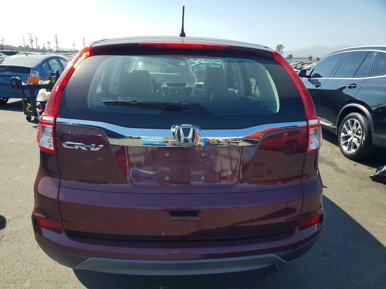 2015 Honda Cr-v Lx Burgundy vin: 2HKRM3H38FH505243