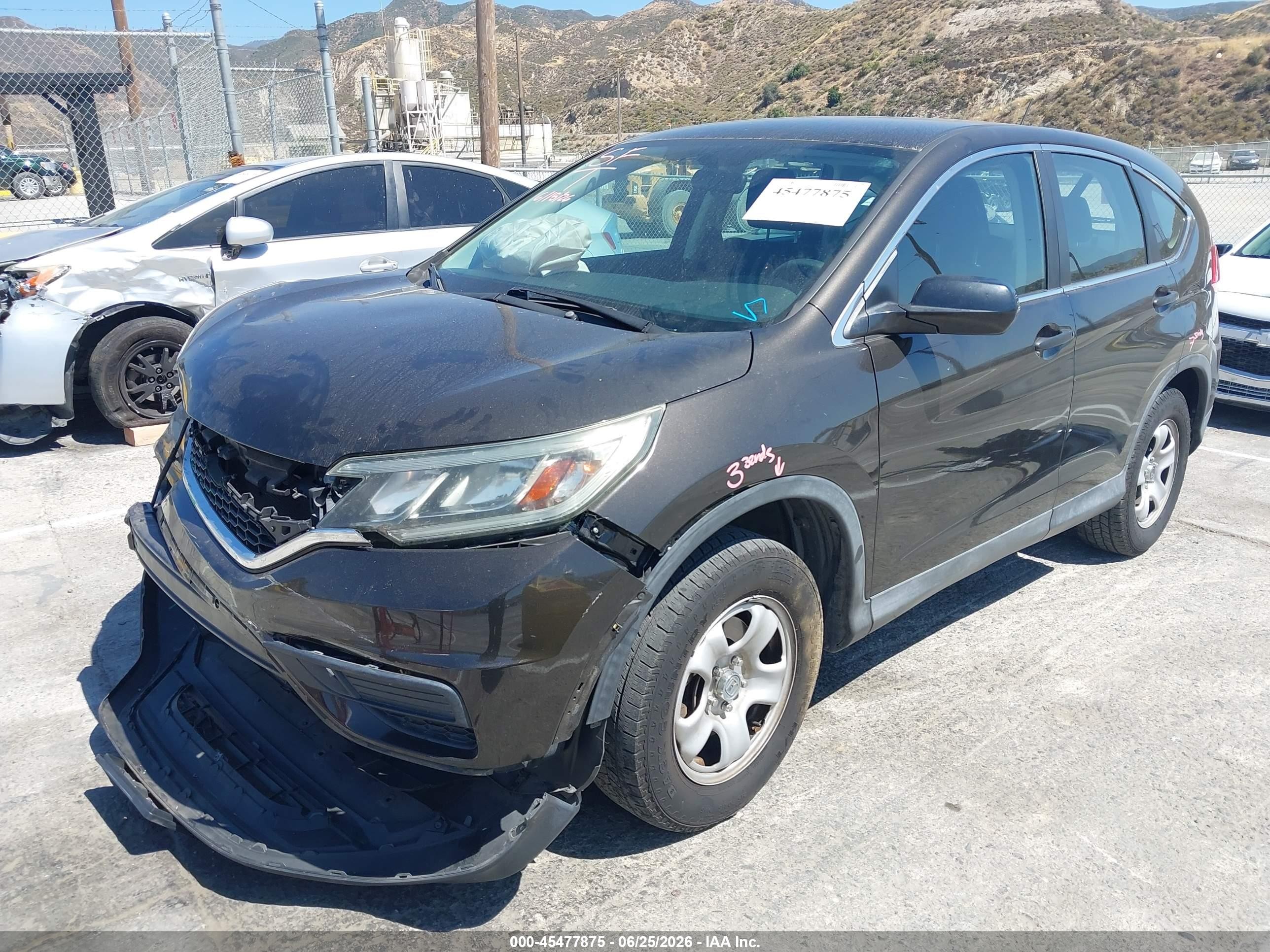 2015 Honda Cr-v Lx Brown vin: 2HKRM3H38FH533480