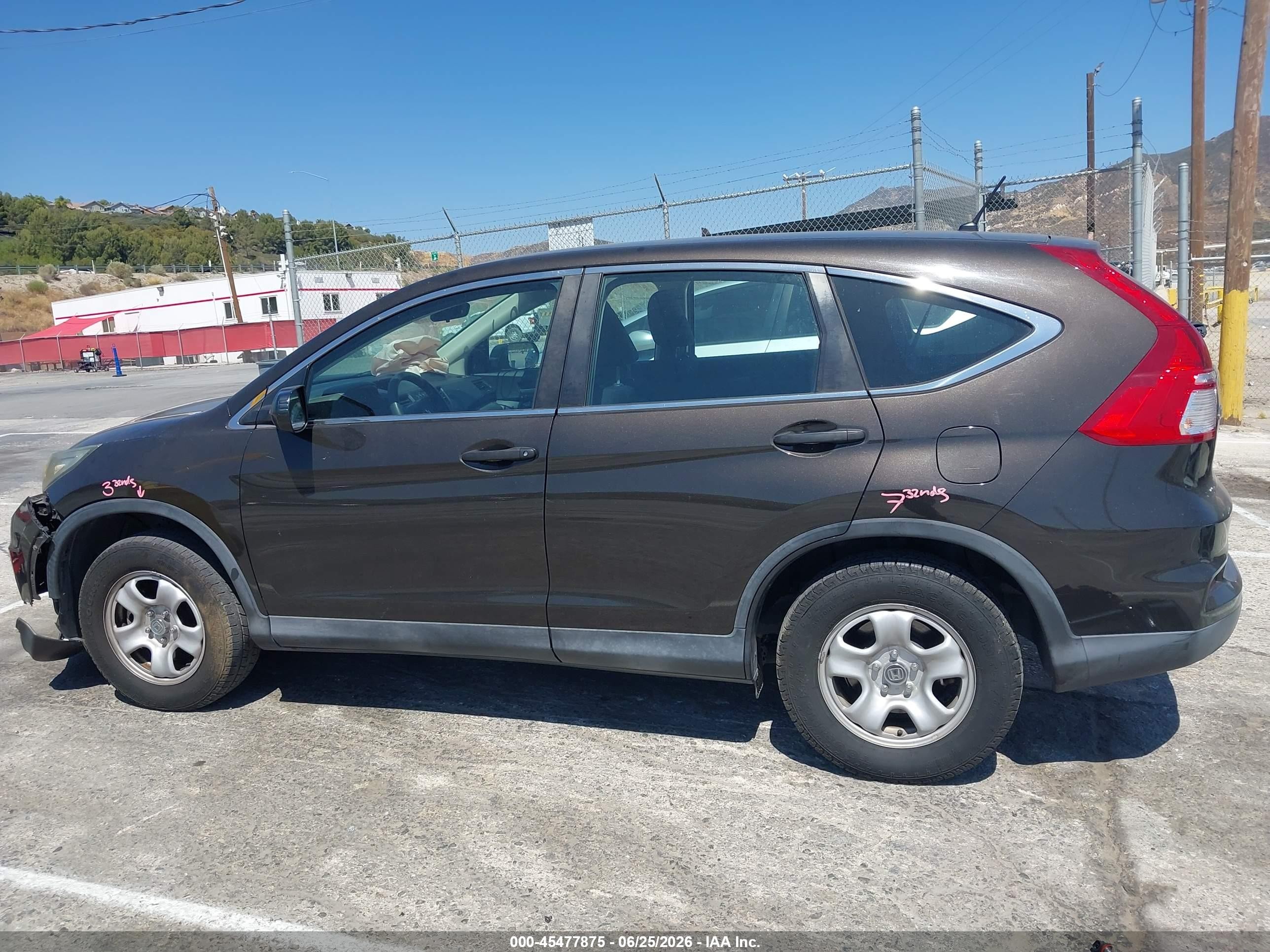 2015 Honda Cr-v Lx Brown vin: 2HKRM3H38FH533480