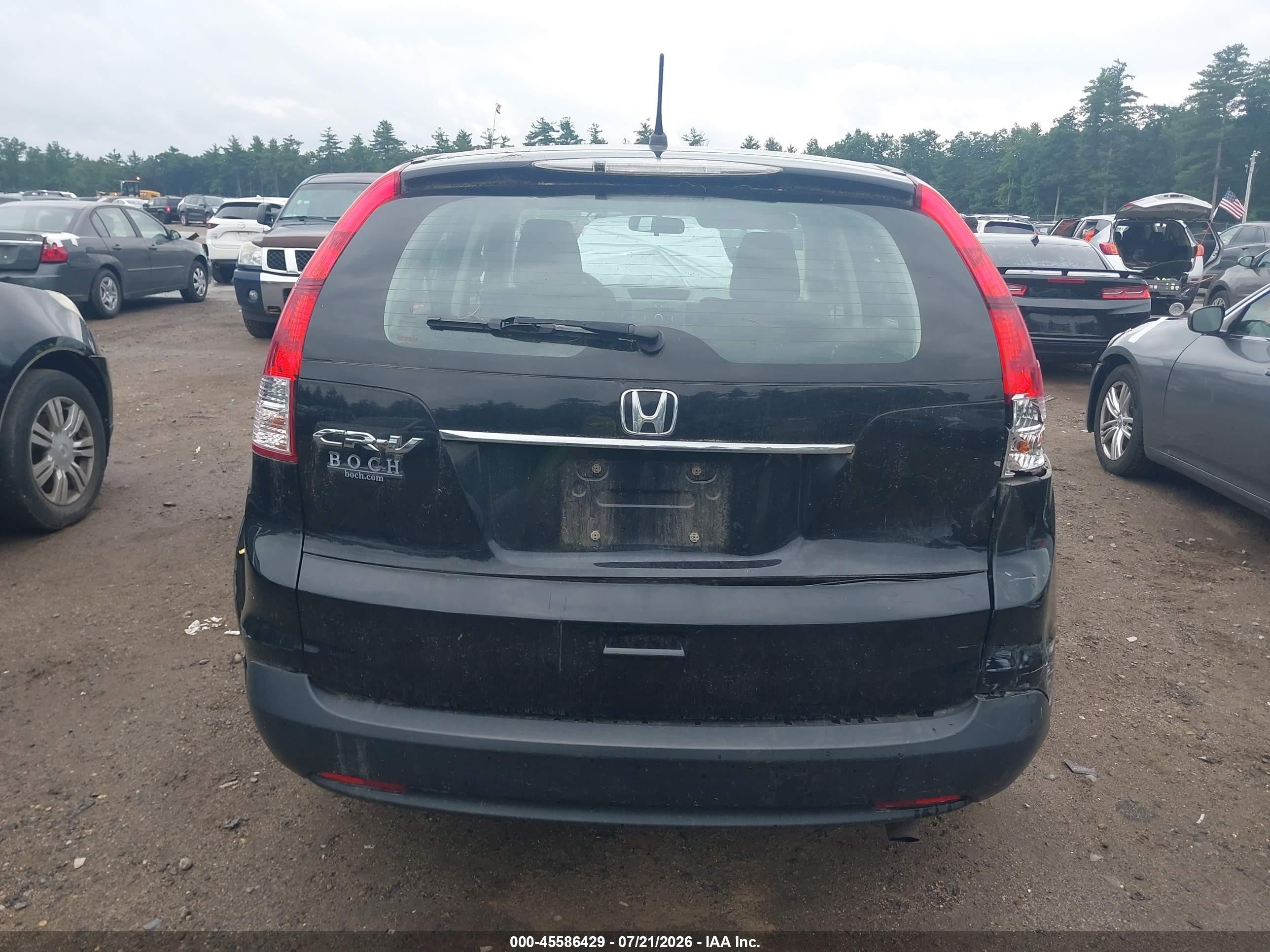 2012 Honda Cr-v Lx Black vin: 2HKRM3H39CH504646
