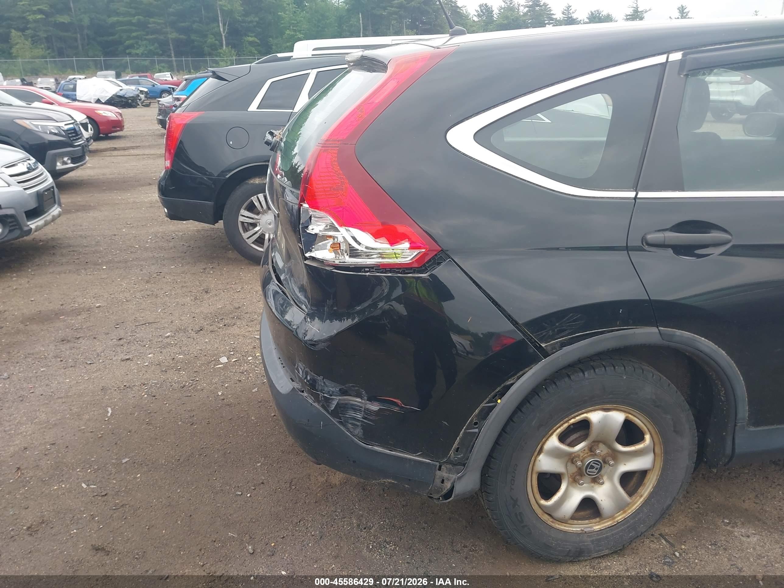 2012 Honda Cr-v Lx Black vin: 2HKRM3H39CH504646