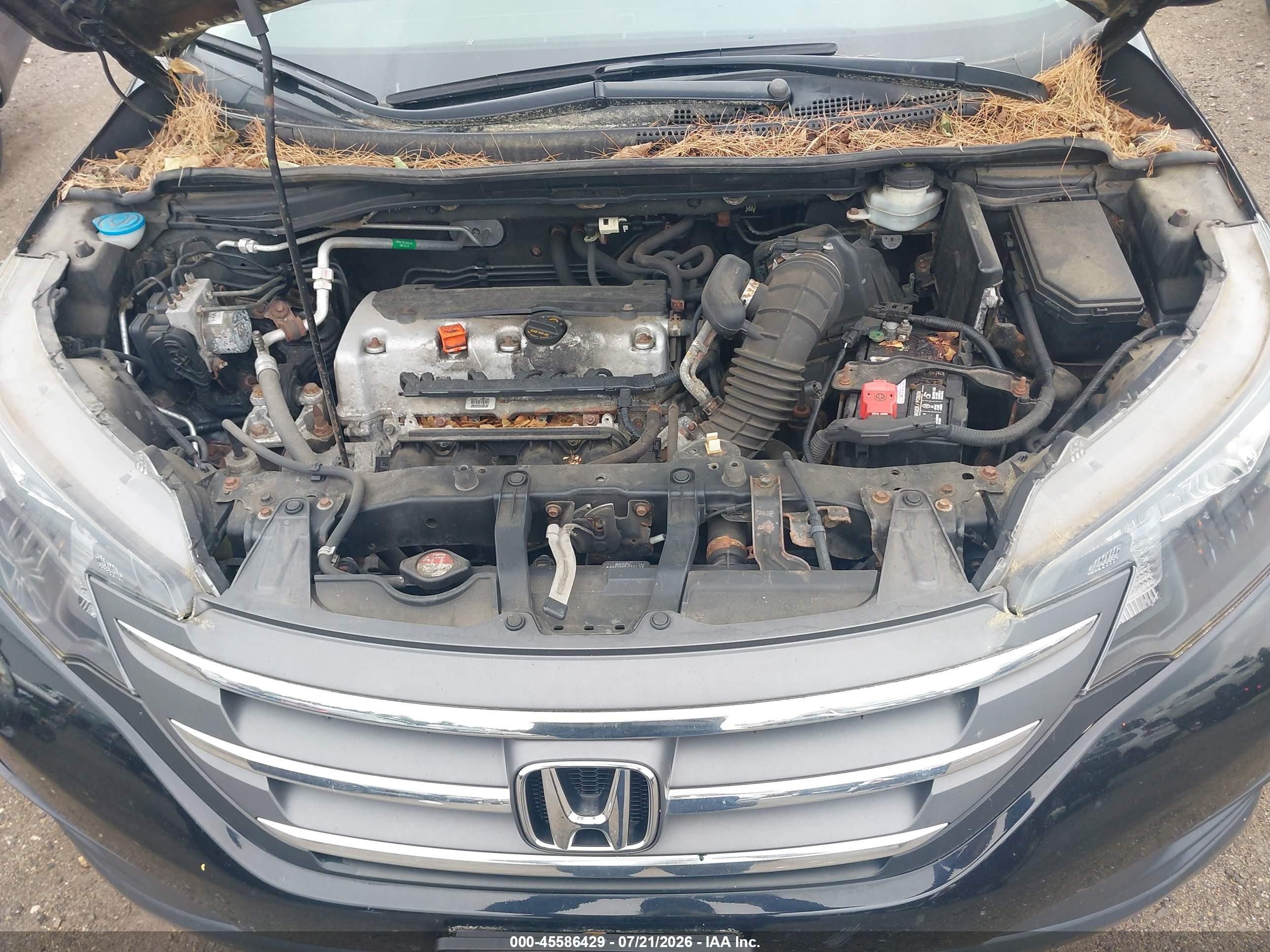 2012 Honda Cr-v Lx Black vin: 2HKRM3H39CH504646