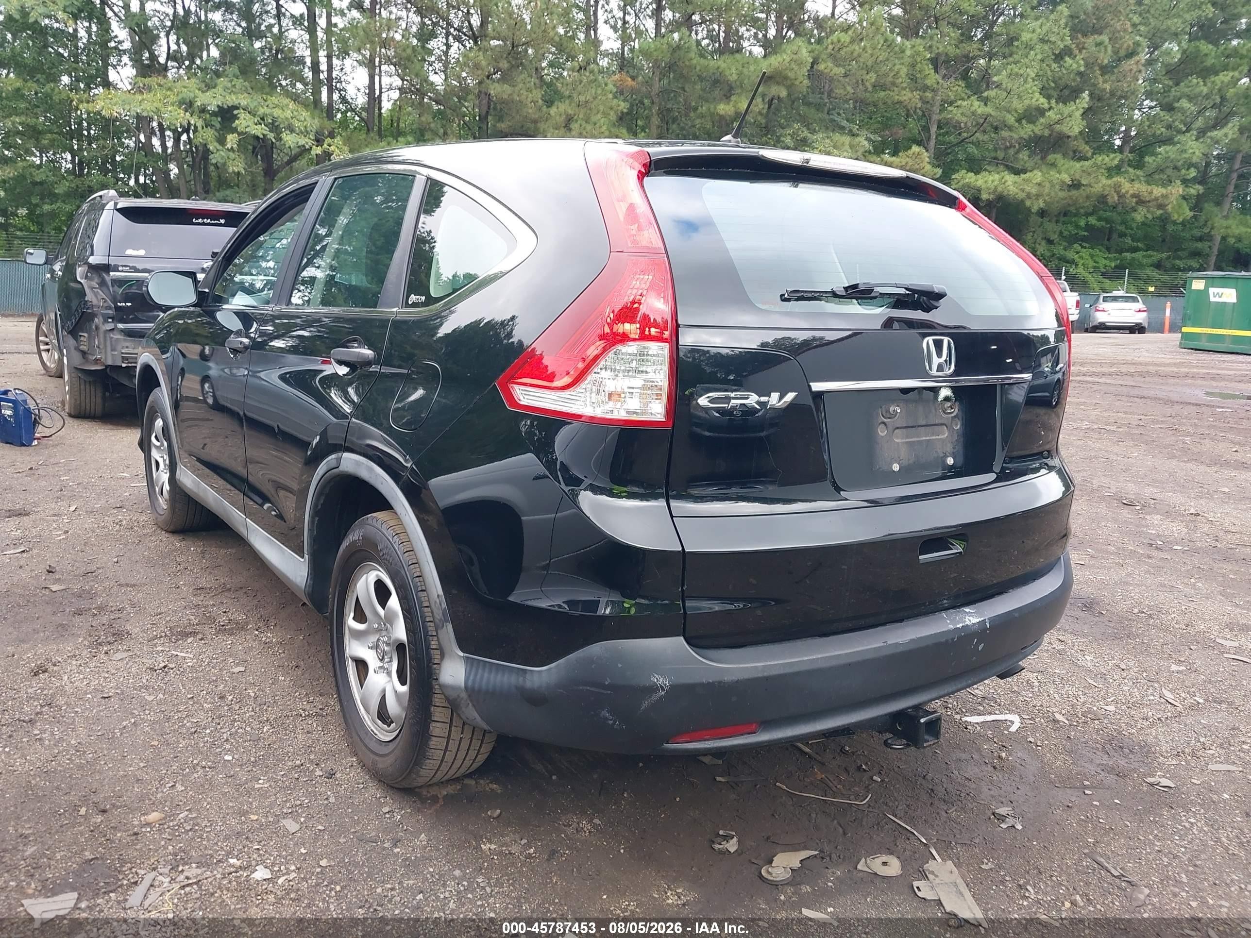2012 Honda Cr-v Lx Black vin: 2HKRM3H39CH505442