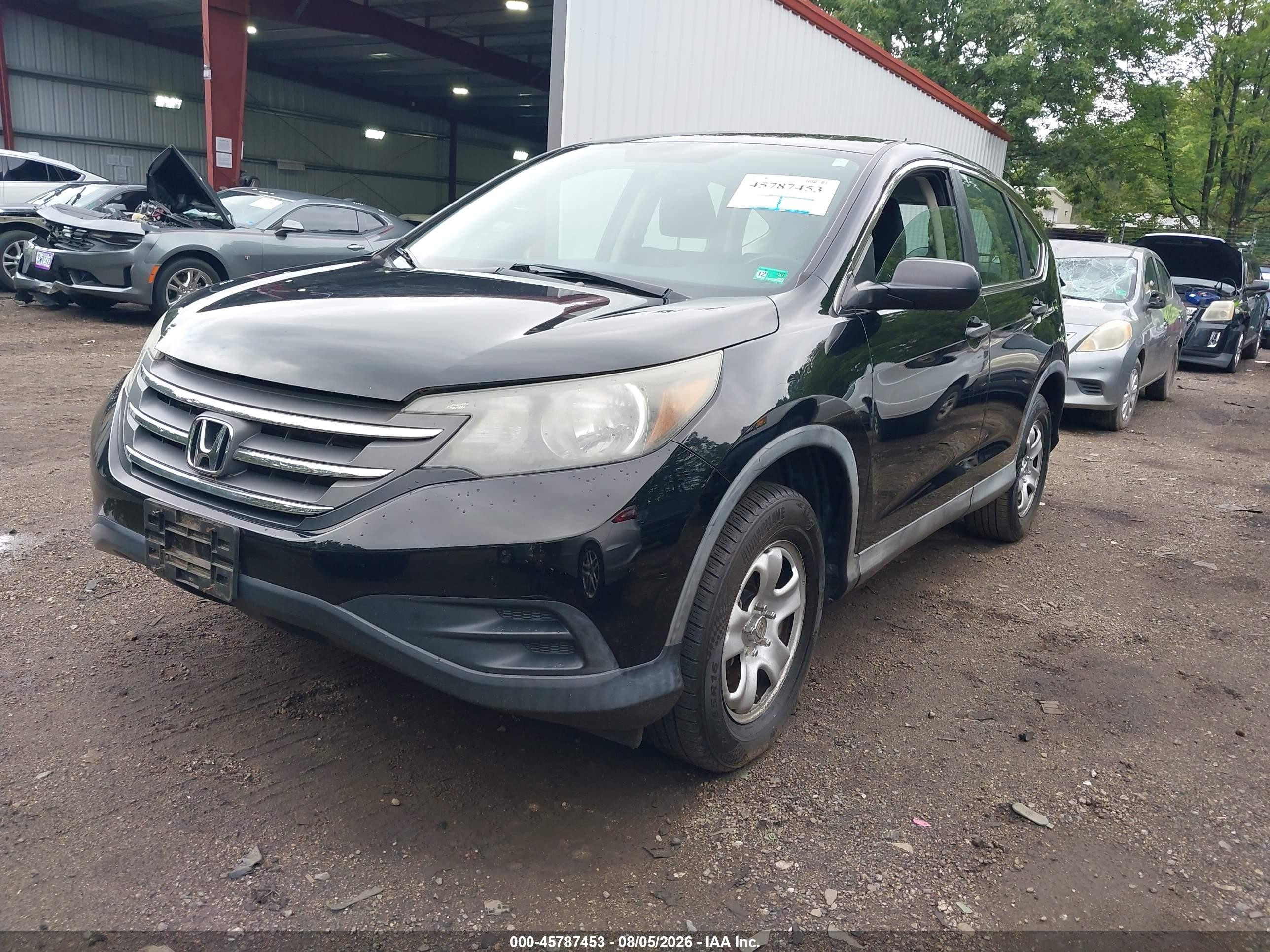 2012 Honda Cr-v Lx Black vin: 2HKRM3H39CH505442