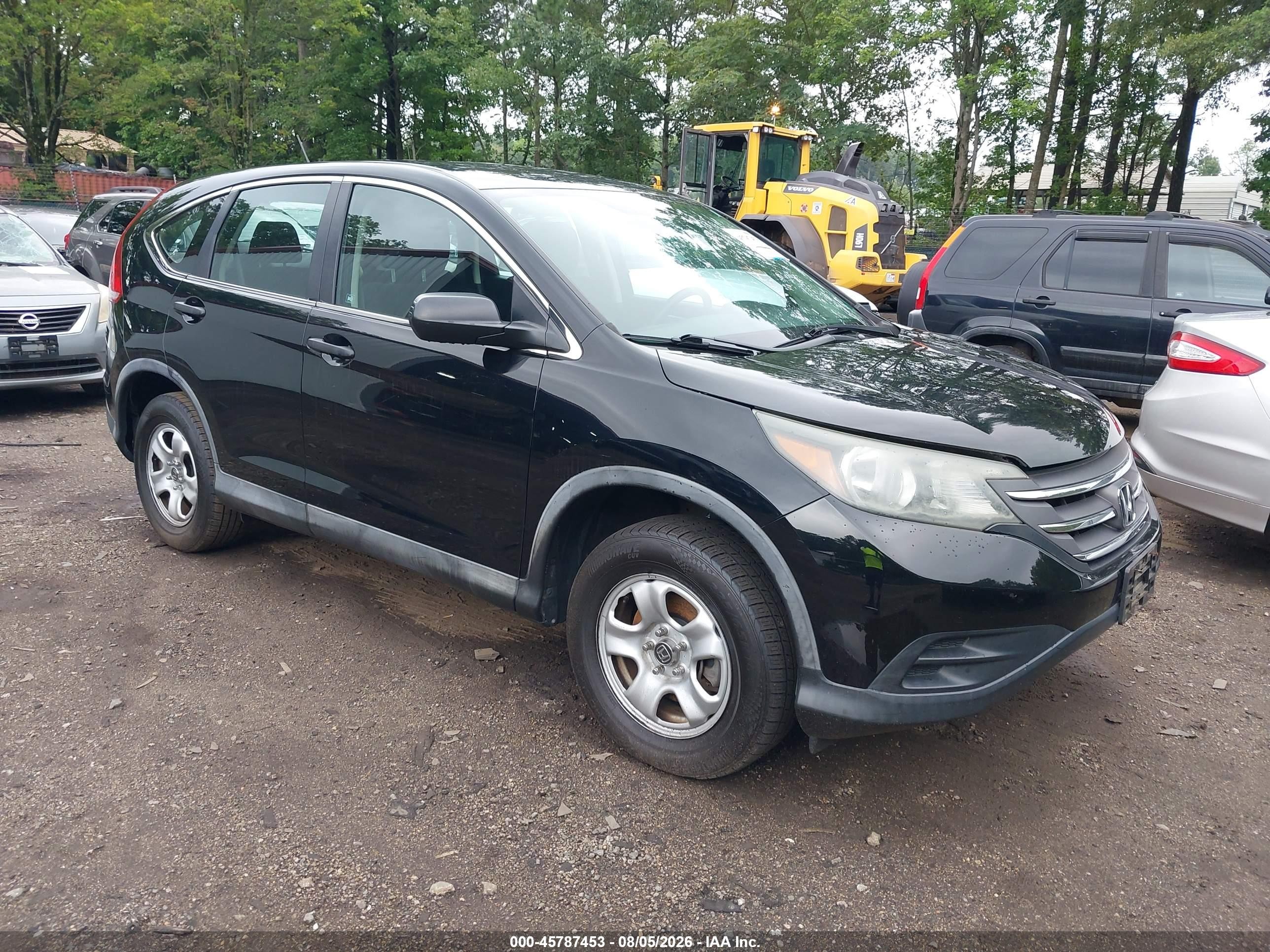 2012 Honda Cr-v Lx Black vin: 2HKRM3H39CH505442