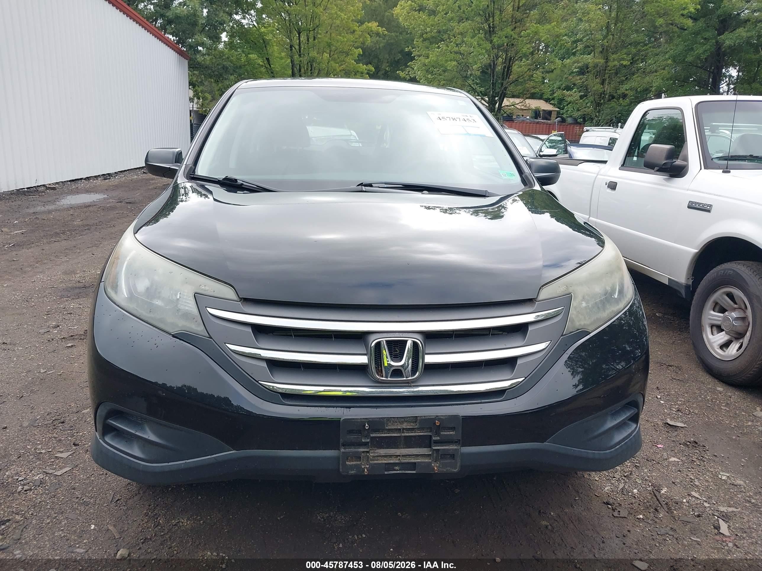 2012 Honda Cr-v Lx Black vin: 2HKRM3H39CH505442