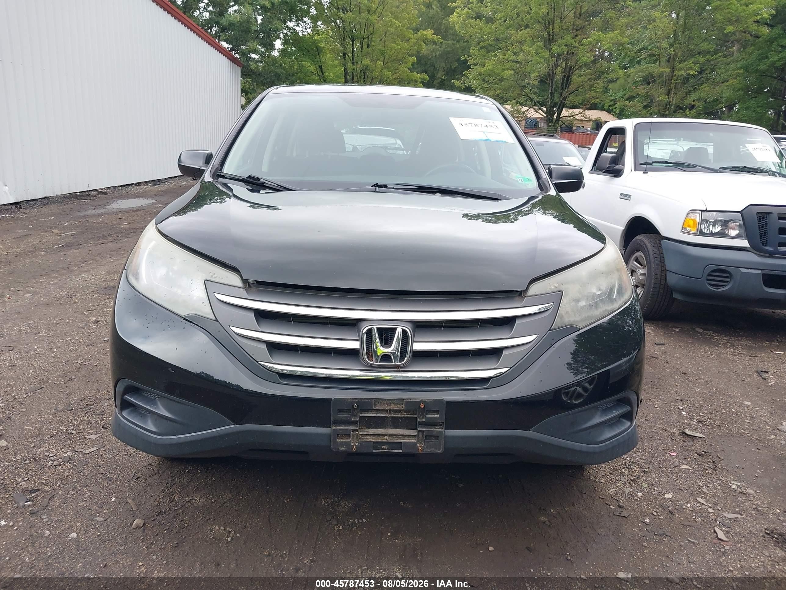 2012 Honda Cr-v Lx Black vin: 2HKRM3H39CH505442