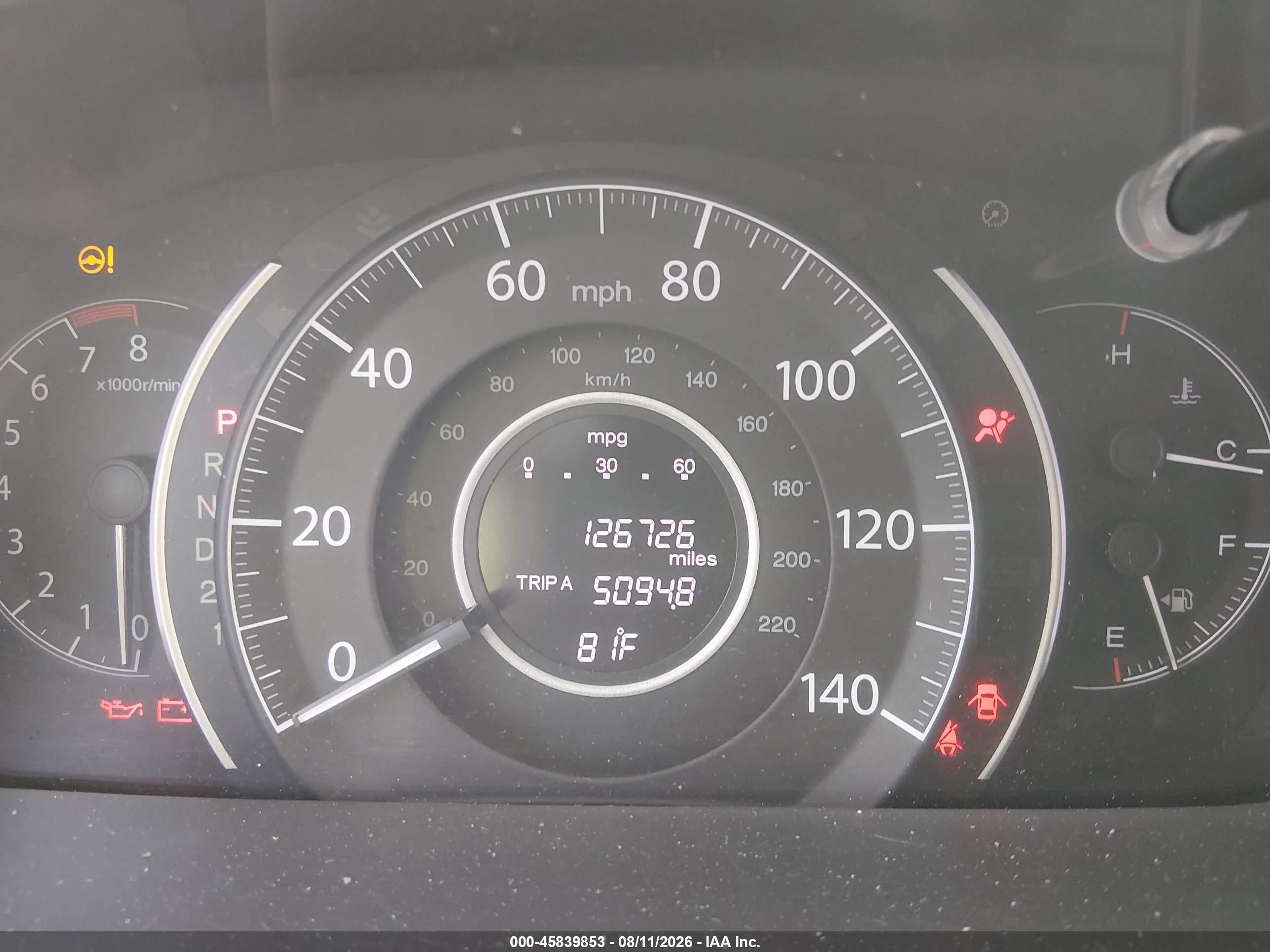2012 Honda Cr-v Lx Blue vin: 2HKRM3H39CH507949