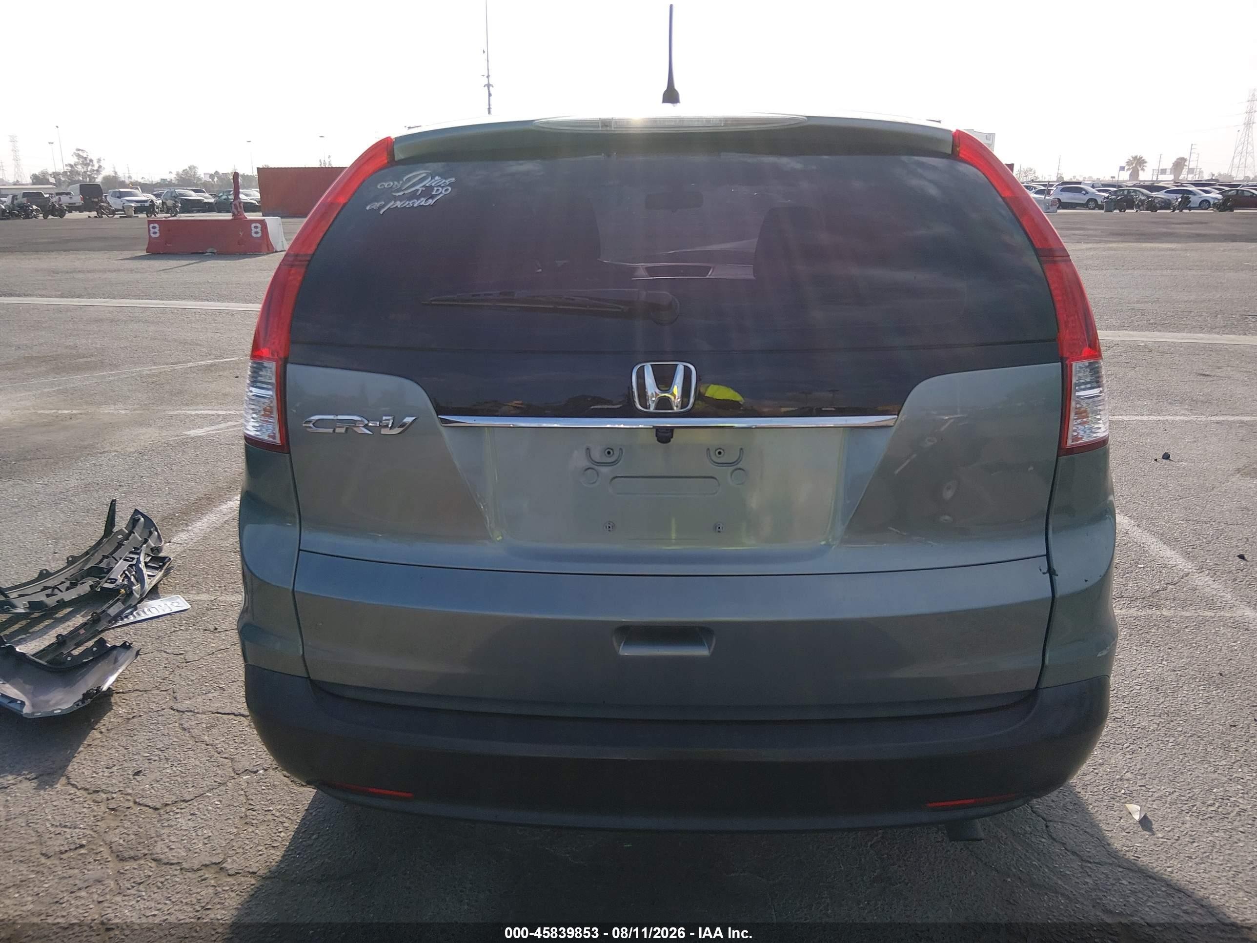 2012 Honda Cr-v Lx Blue vin: 2HKRM3H39CH507949