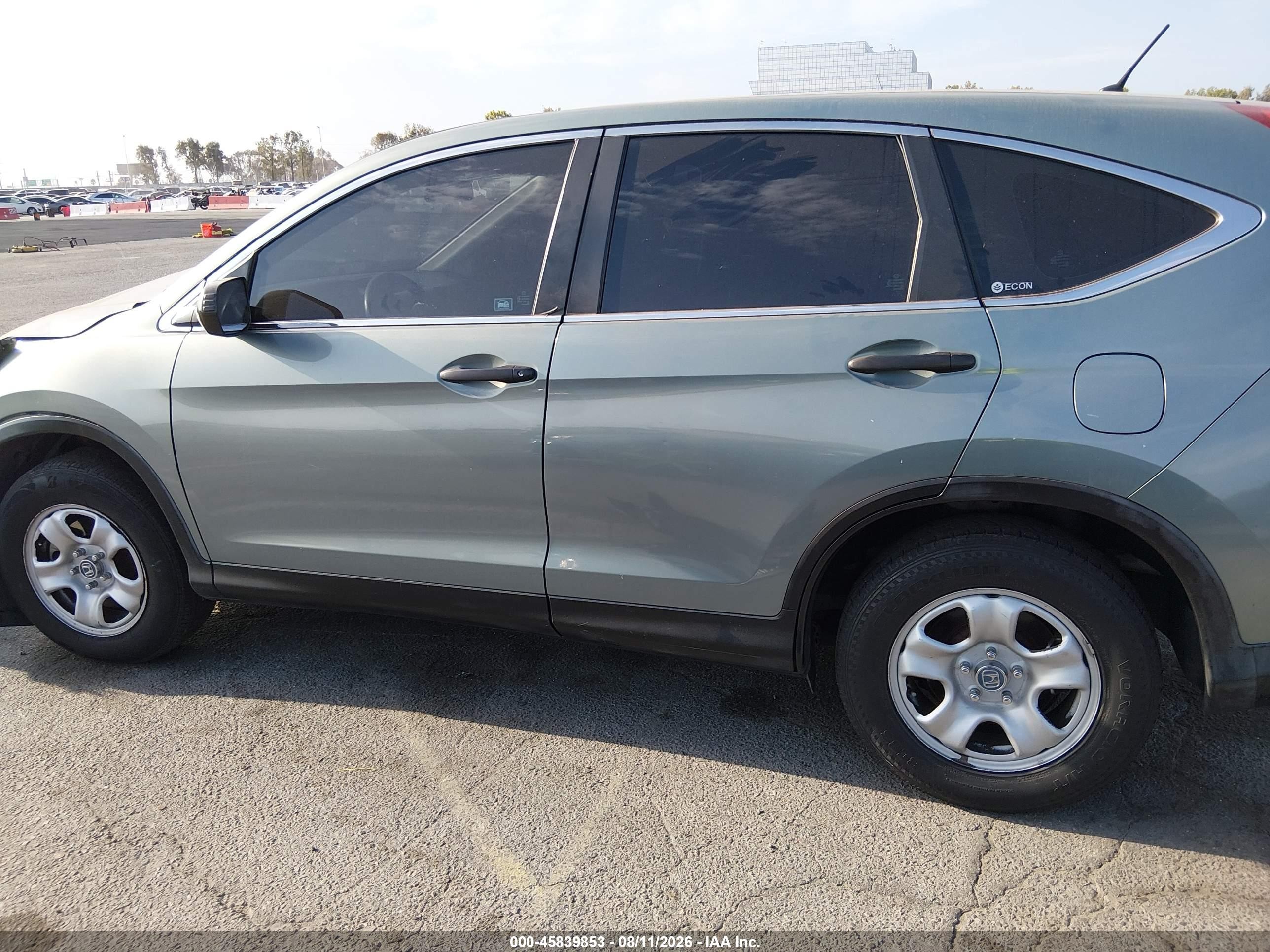 2012 Honda Cr-v Lx Blue vin: 2HKRM3H39CH507949