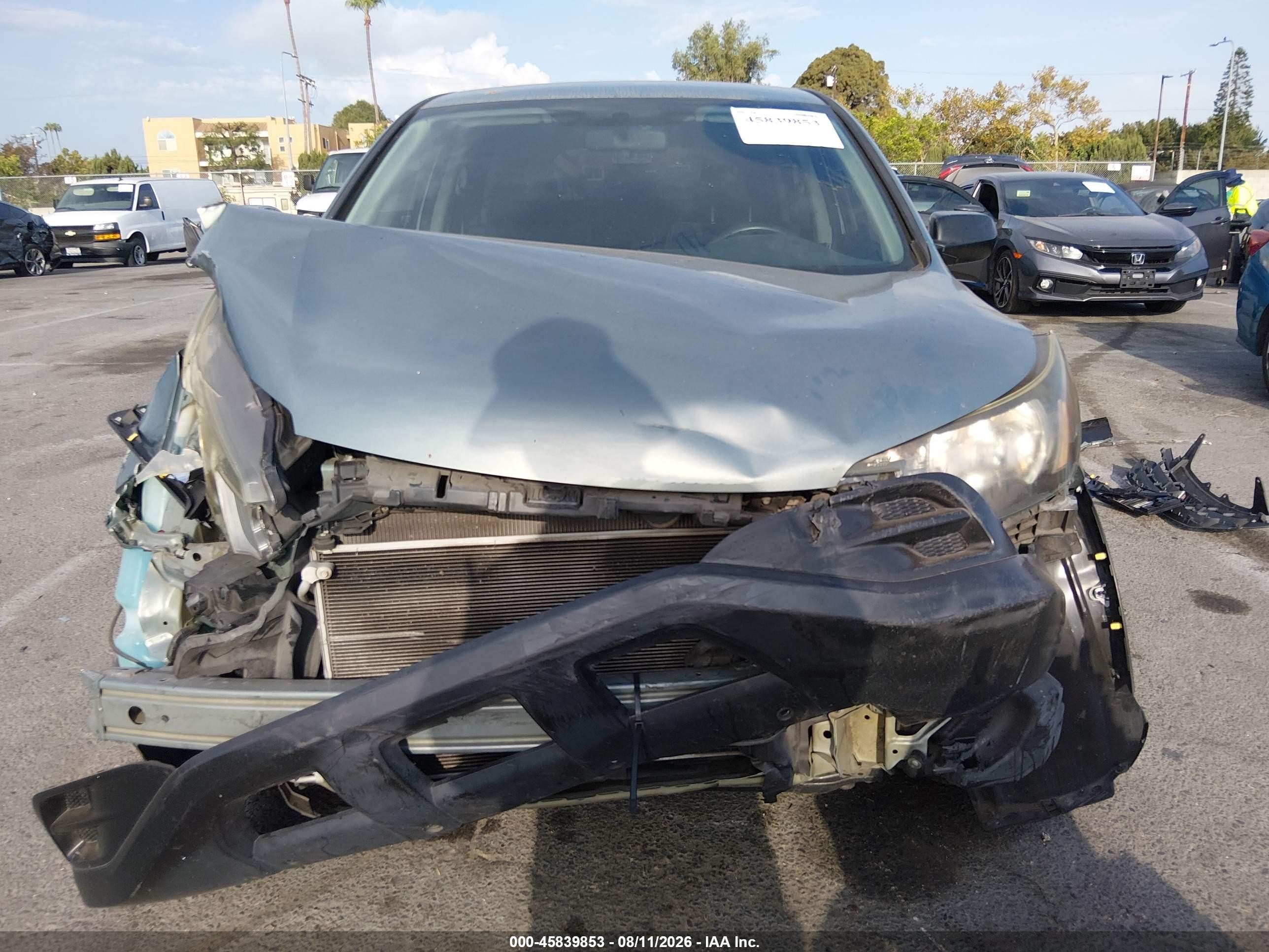 2012 Honda Cr-v Lx Blue vin: 2HKRM3H39CH507949