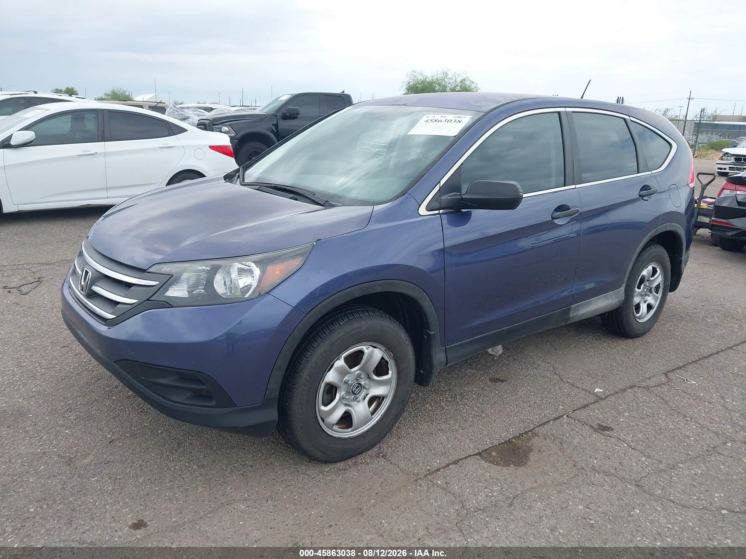 2013 Honda Cr-v Lx Синий vin: 2HKRM3H39DH509122