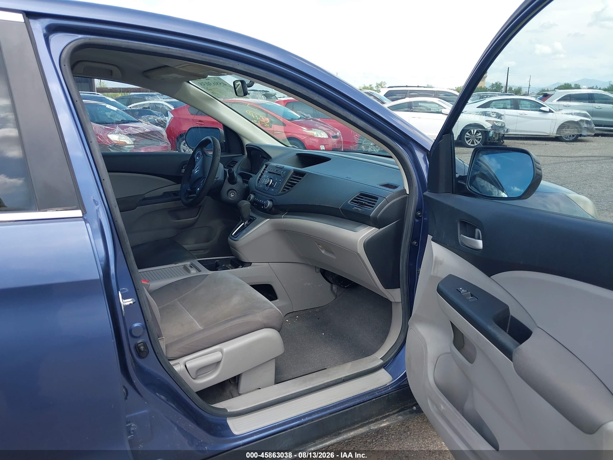 2013 Honda Cr-v Lx Синий vin: 2HKRM3H39DH509122