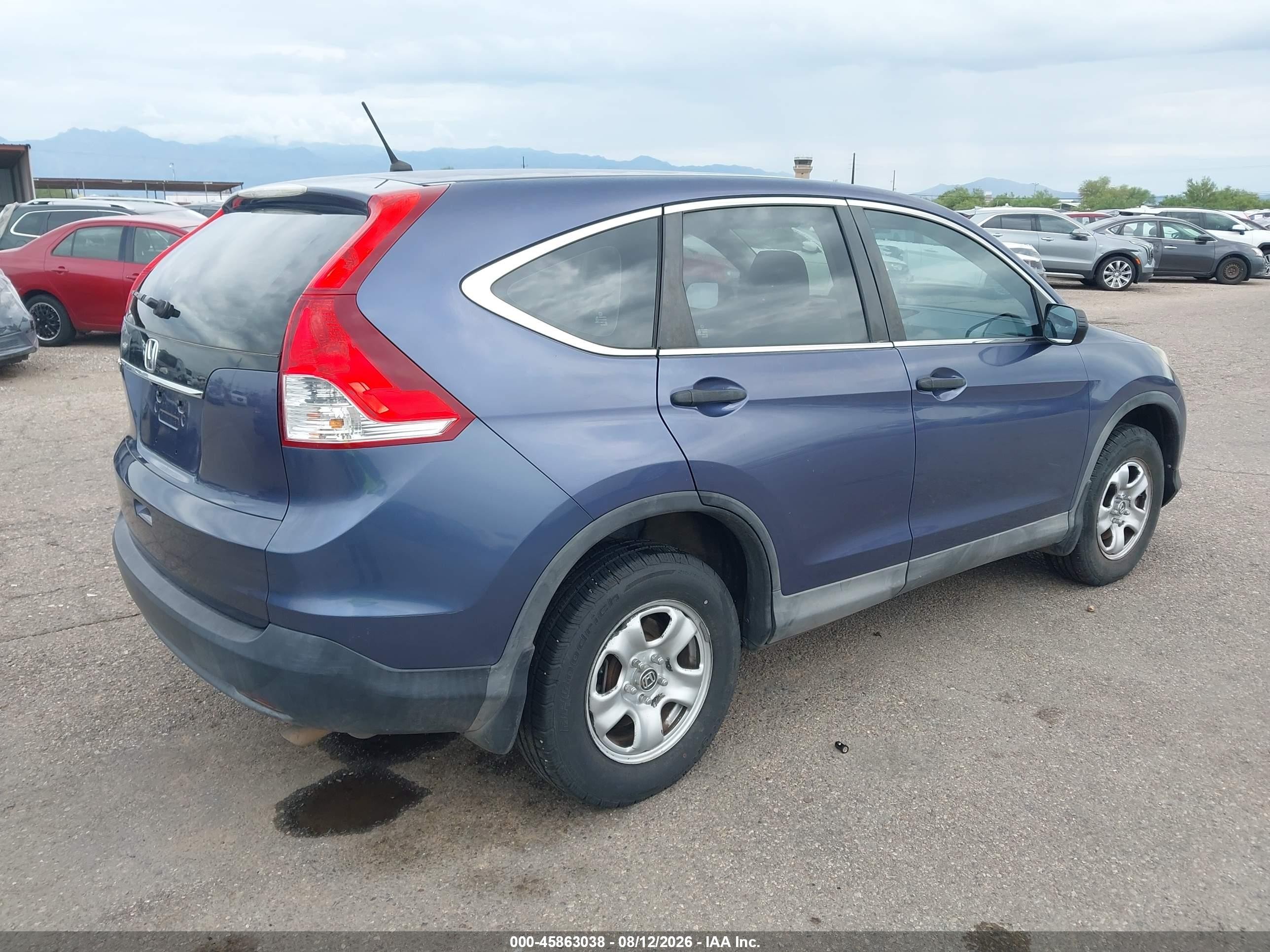 2013 Honda Cr-v Lx Синий vin: 2HKRM3H39DH509122