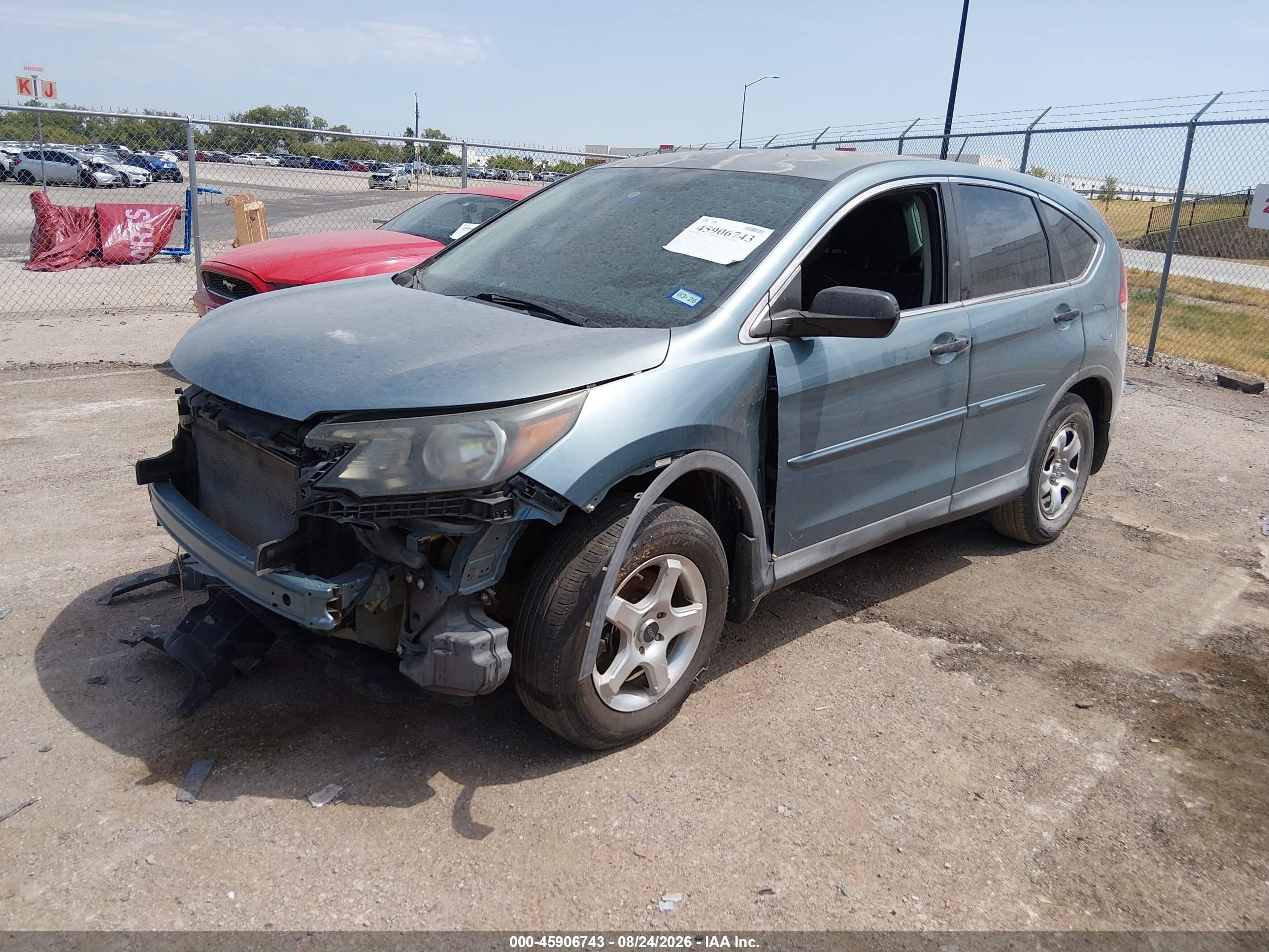 2013 Honda Cr-v Lx Light Blue vin: 2HKRM3H39DH523635