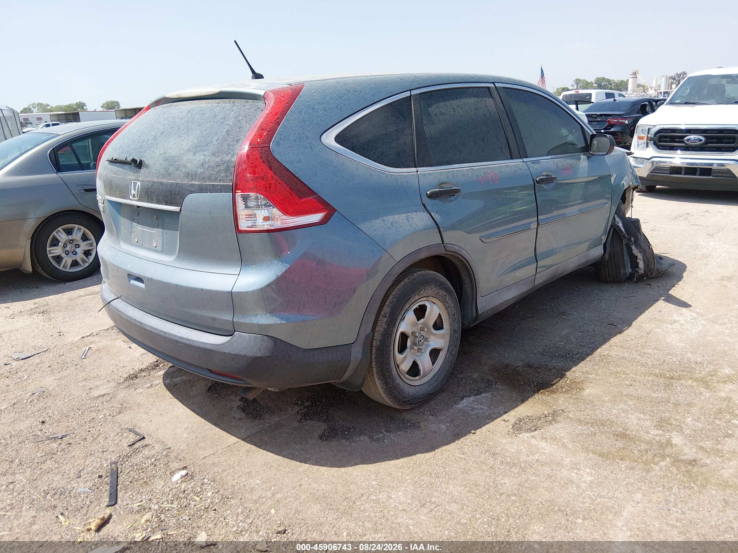 2013 Honda Cr-v Lx Light Blue vin: 2HKRM3H39DH523635