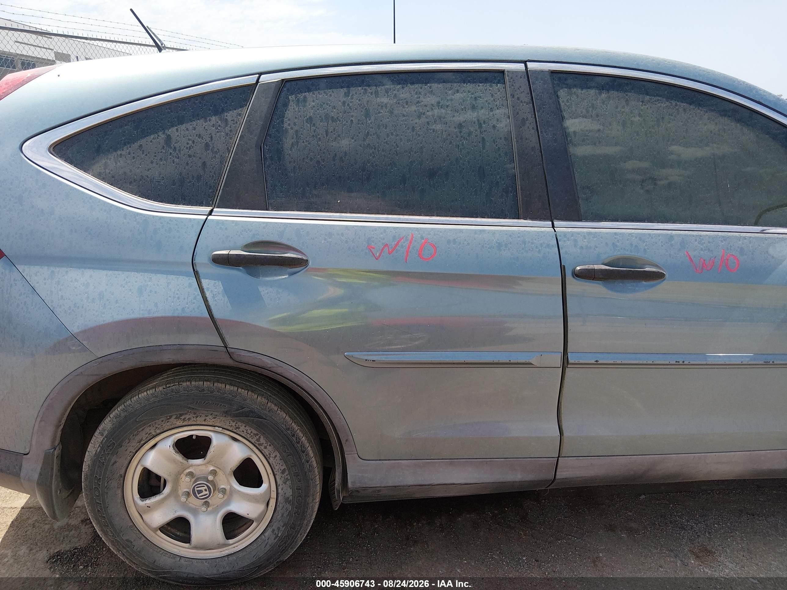 2013 Honda Cr-v Lx Light Blue vin: 2HKRM3H39DH523635