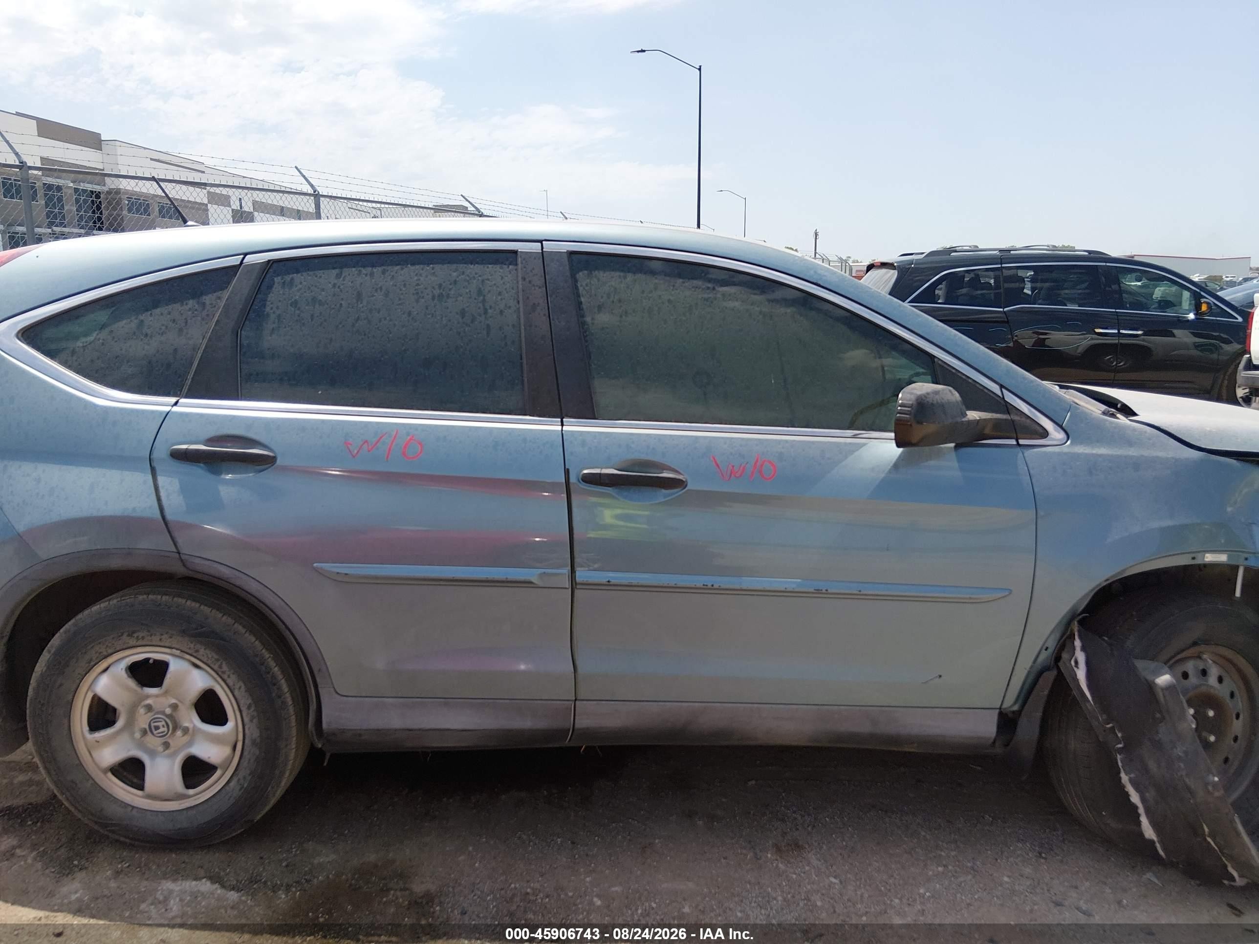2013 Honda Cr-v Lx Light Blue vin: 2HKRM3H39DH523635