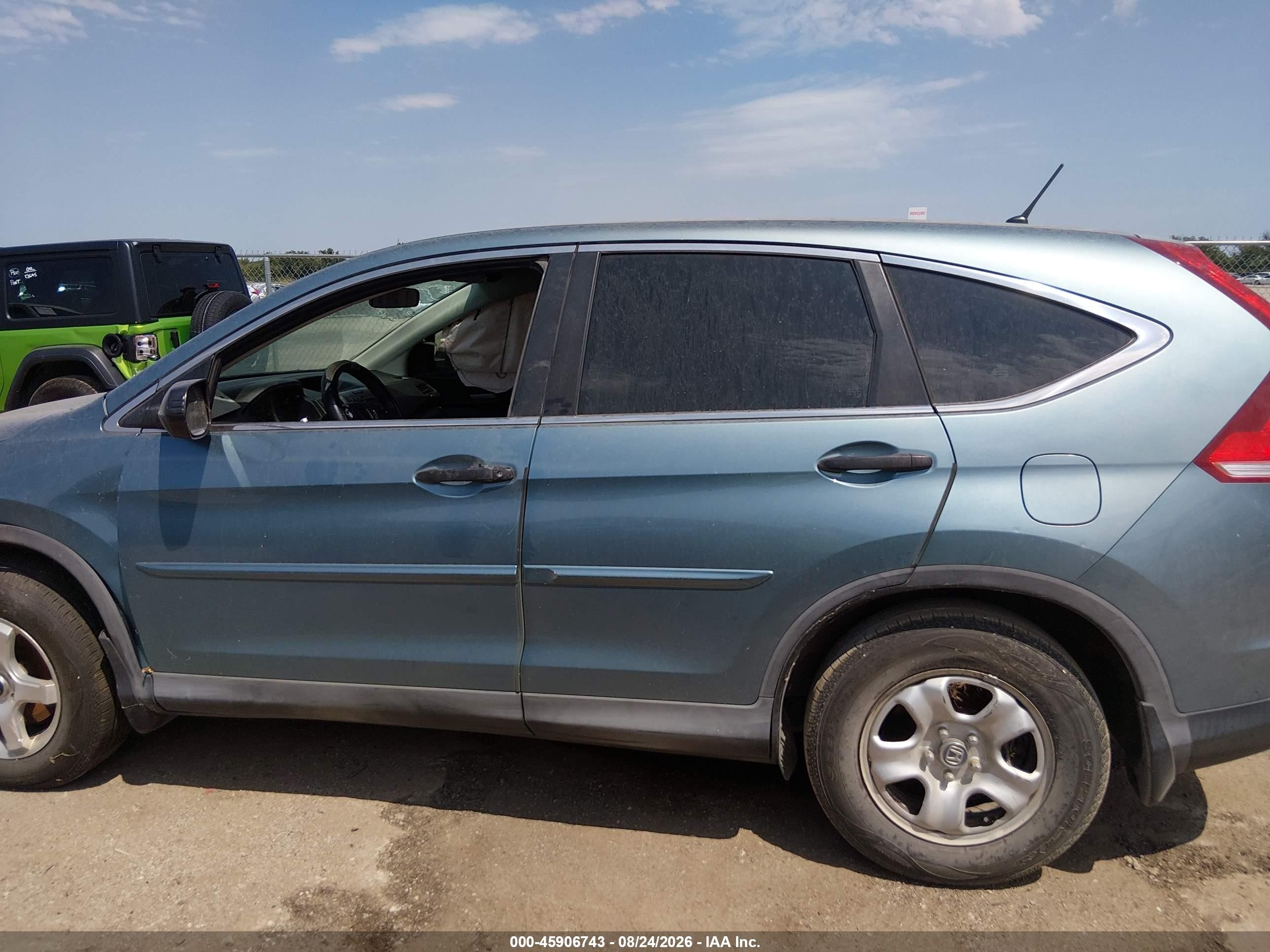 2013 Honda Cr-v Lx Light Blue vin: 2HKRM3H39DH523635
