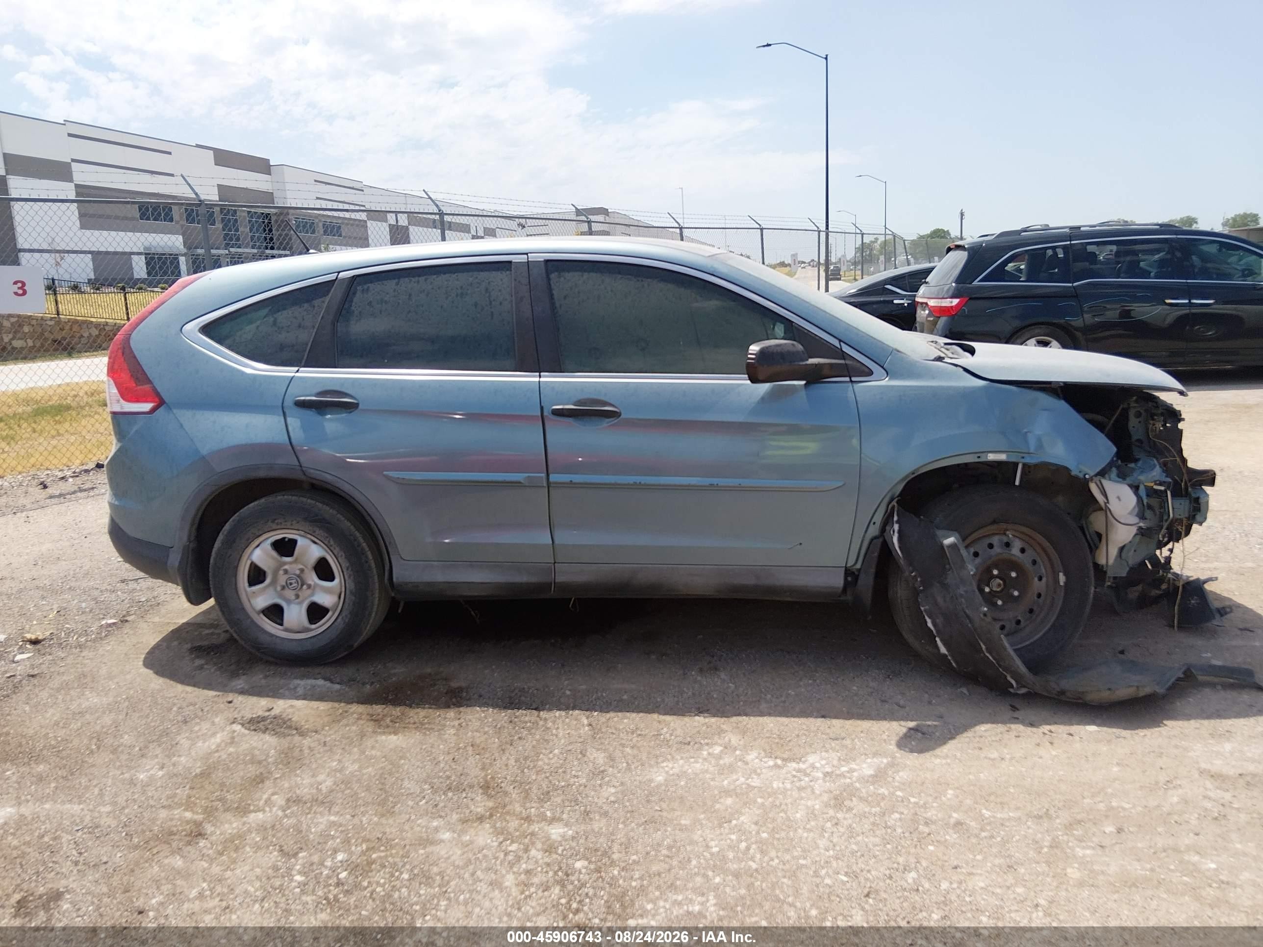 2013 Honda Cr-v Lx Light Blue vin: 2HKRM3H39DH523635
