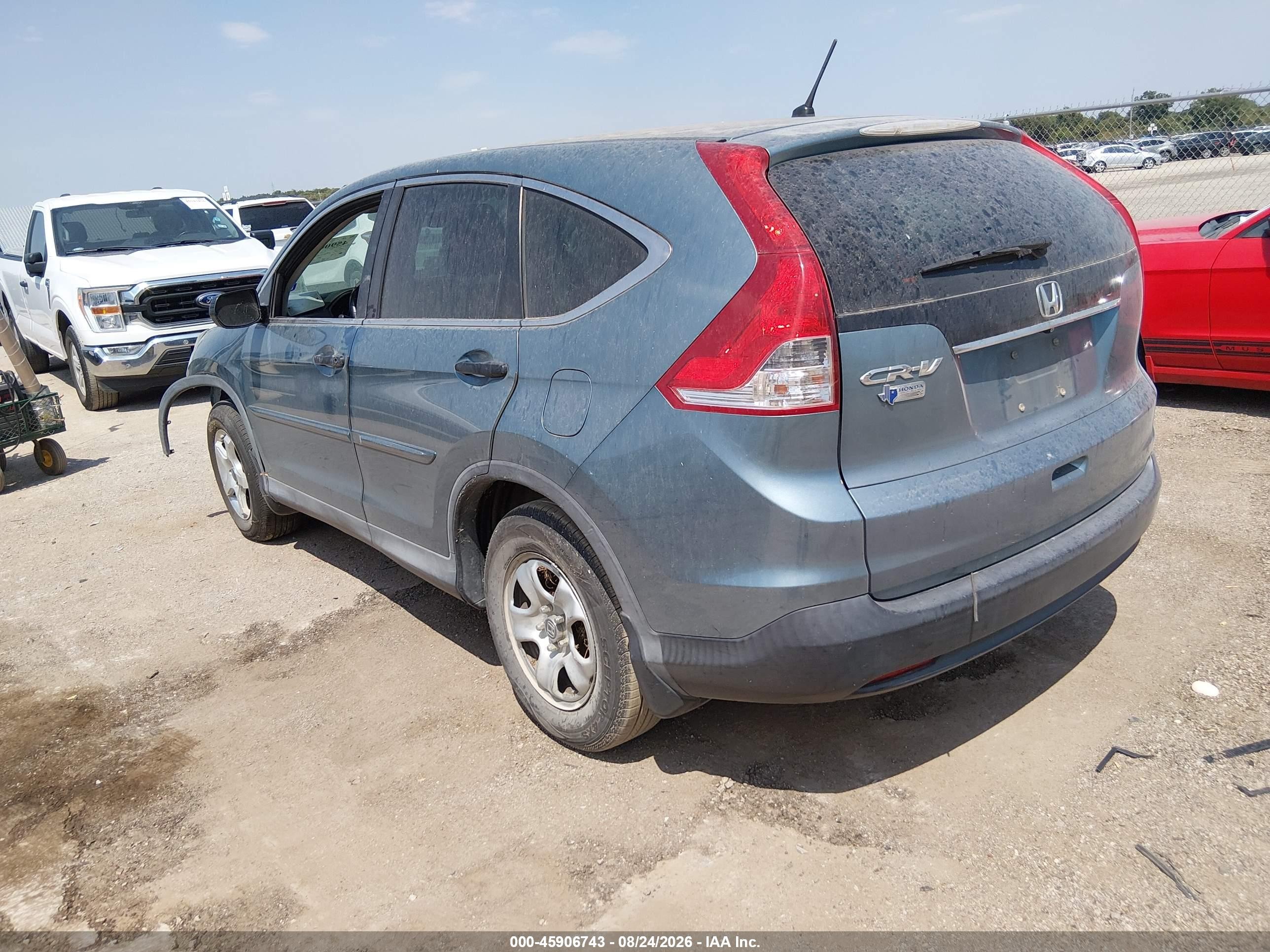 2013 Honda Cr-v Lx Light Blue vin: 2HKRM3H39DH523635