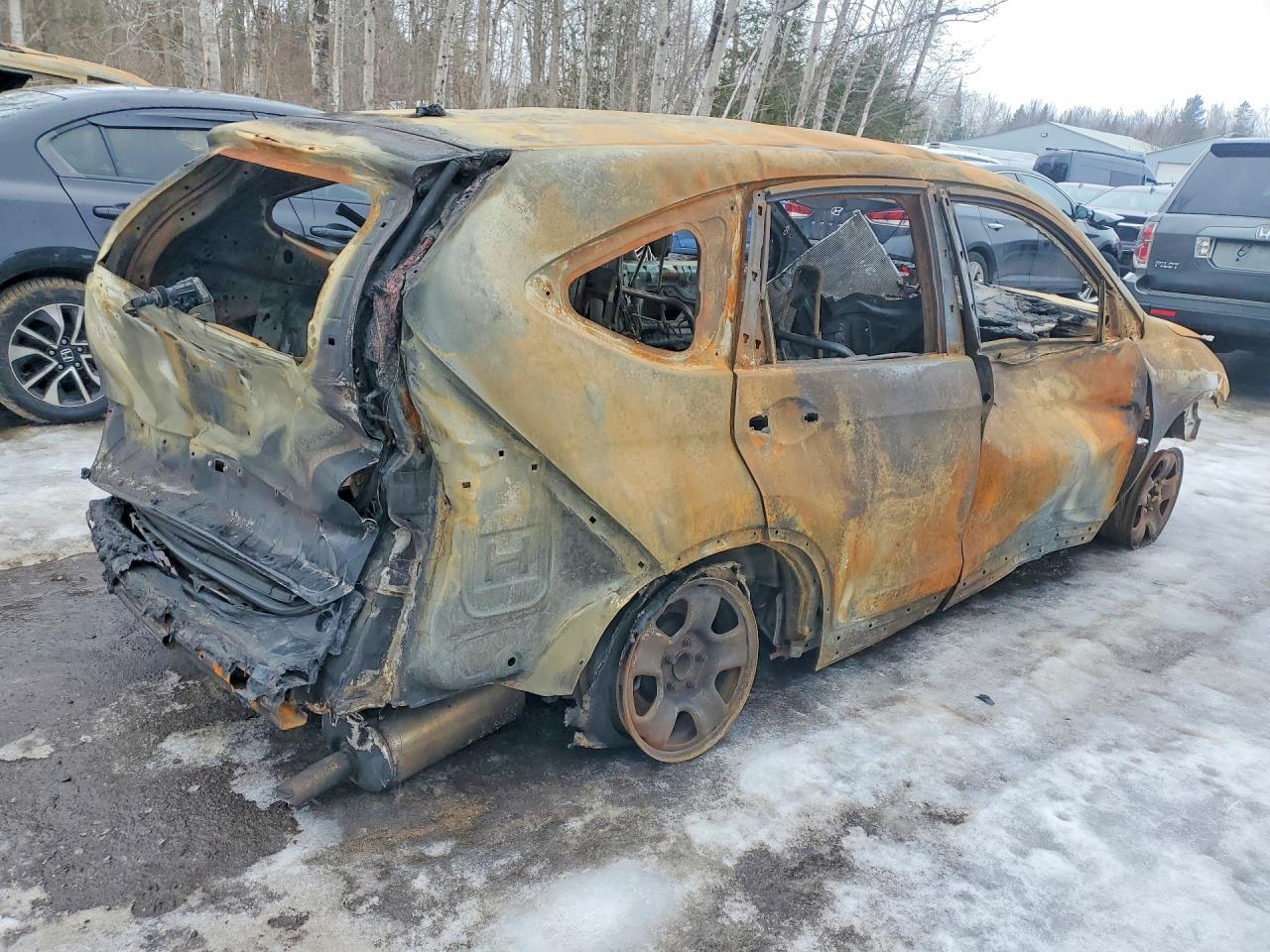 2015 Honda Cr-v Lx Burn vin: 2HKRM3H39FH002918