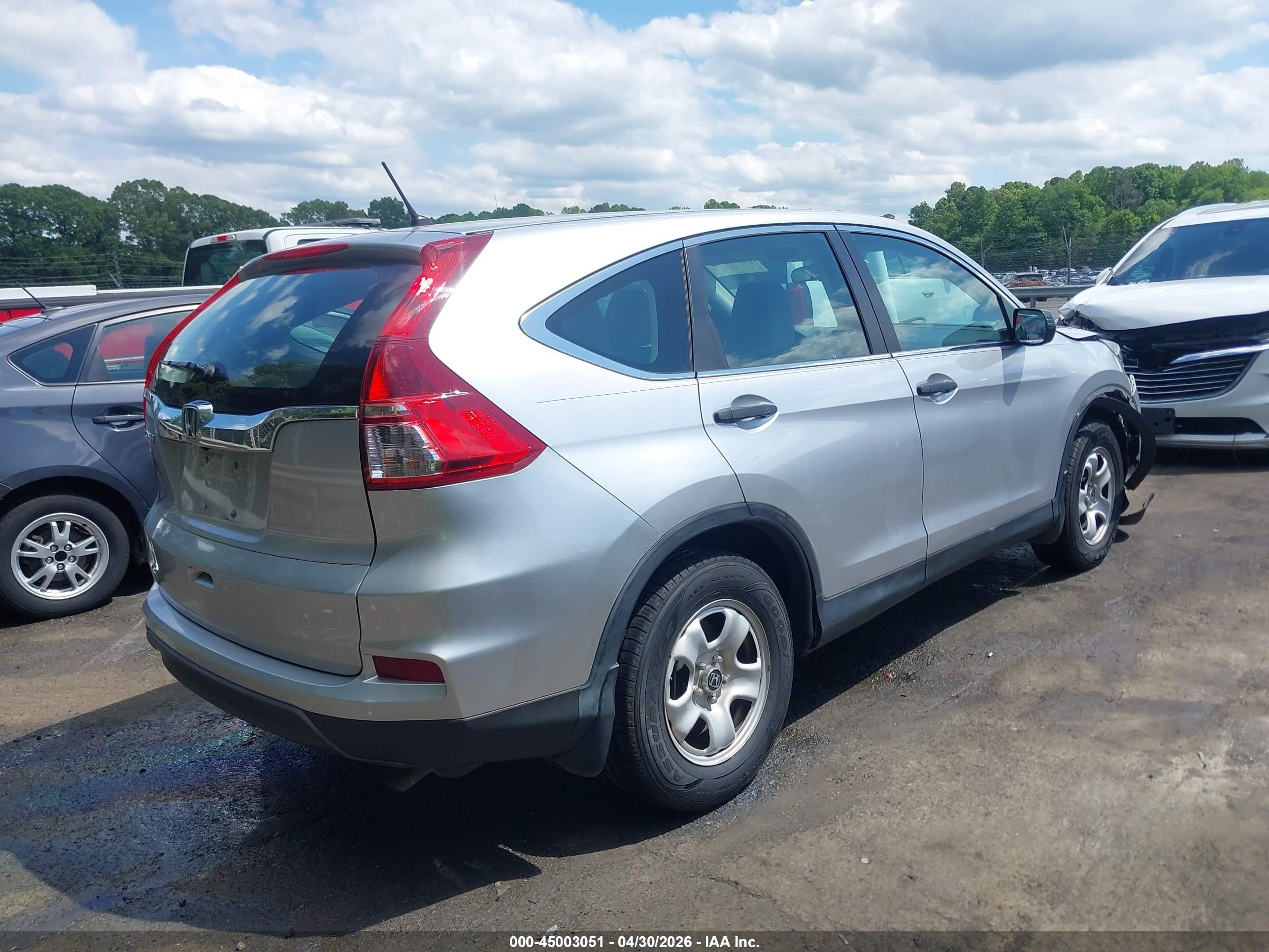 2015 Honda Cr-v Lx Silver vin: 2HKRM3H39FH529731