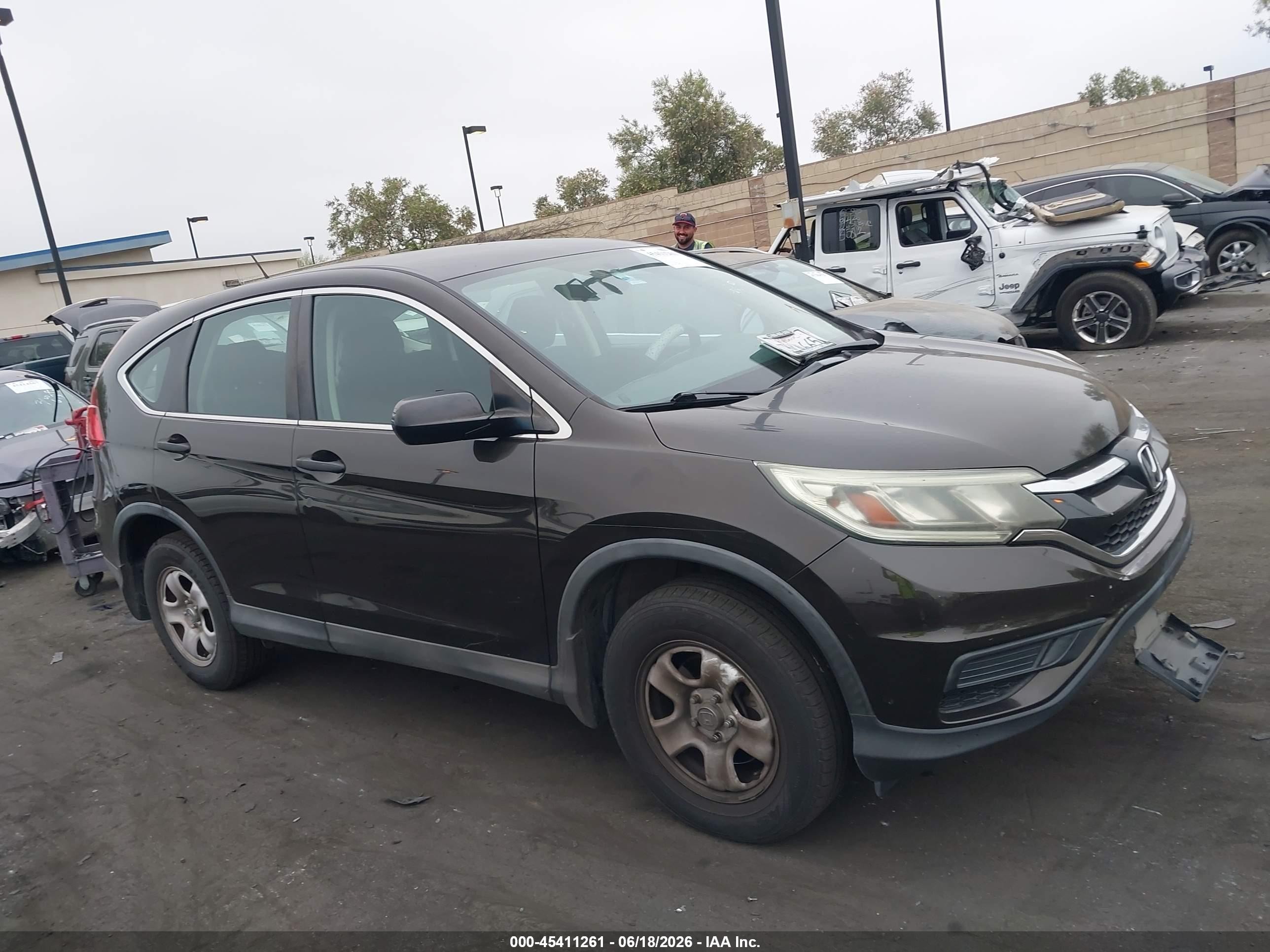 2015 Honda Cr-v Lx Коричневый vin: 2HKRM3H39FH551356