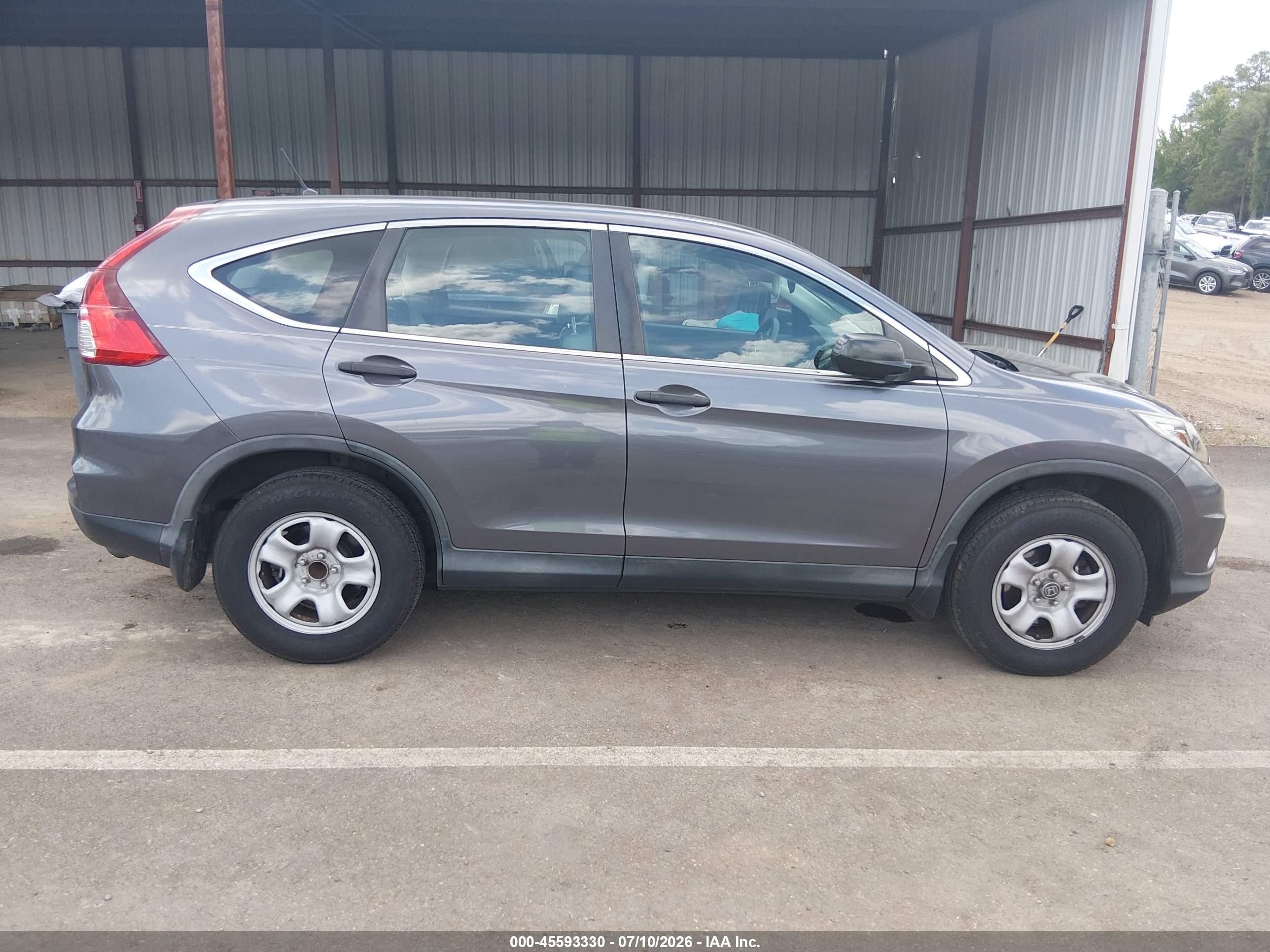 2015 Honda Cr-v Lx Серый vin: 2HKRM3H39FH552846