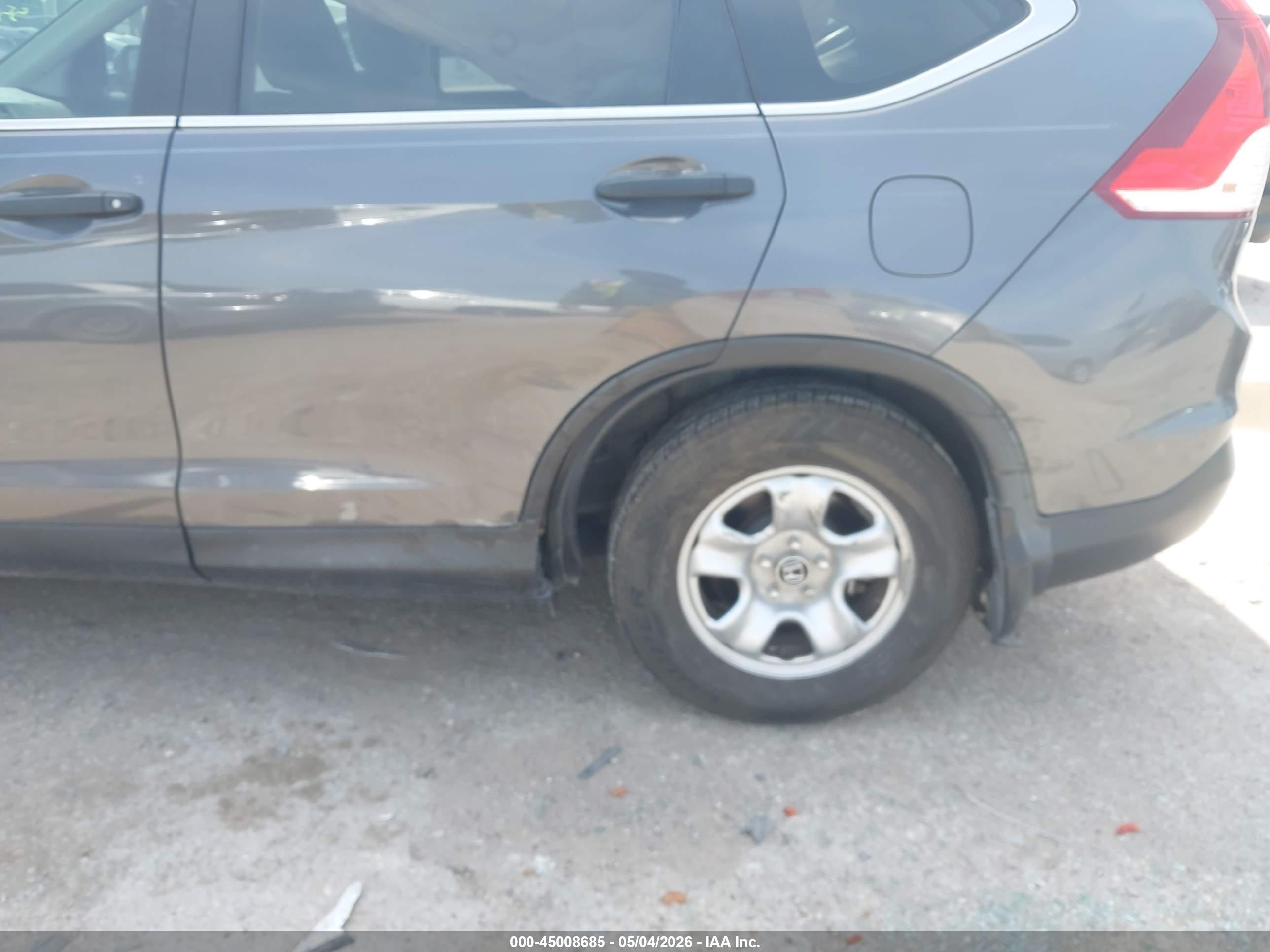 2013 Honda Cr-v Lx Gray vin: 2HKRM3H3XDH515589