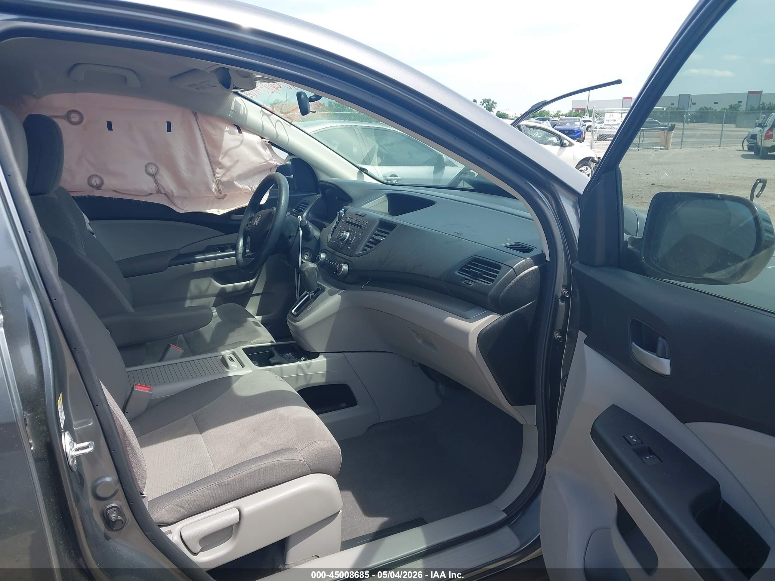 2013 Honda Cr-v Lx Gray vin: 2HKRM3H3XDH515589