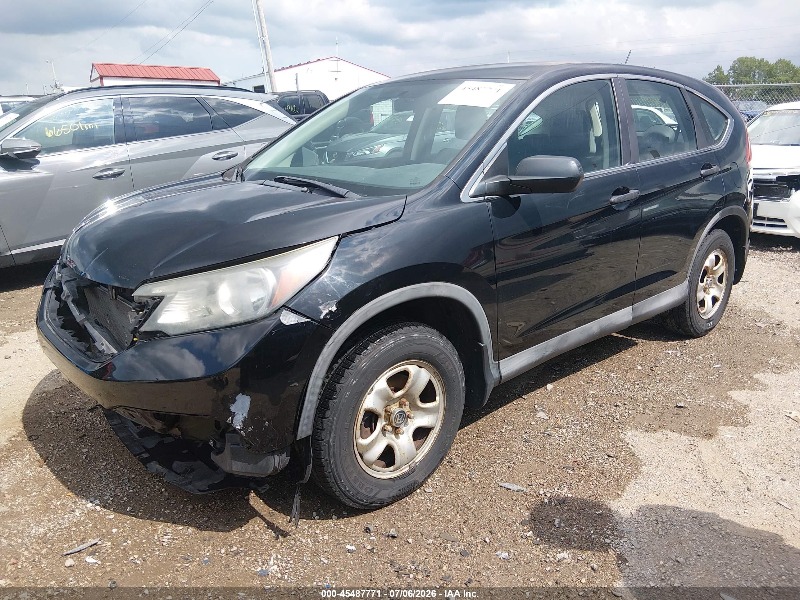 2013 Honda Cr-v Lx Black vin: 2HKRM3H3XDH520968