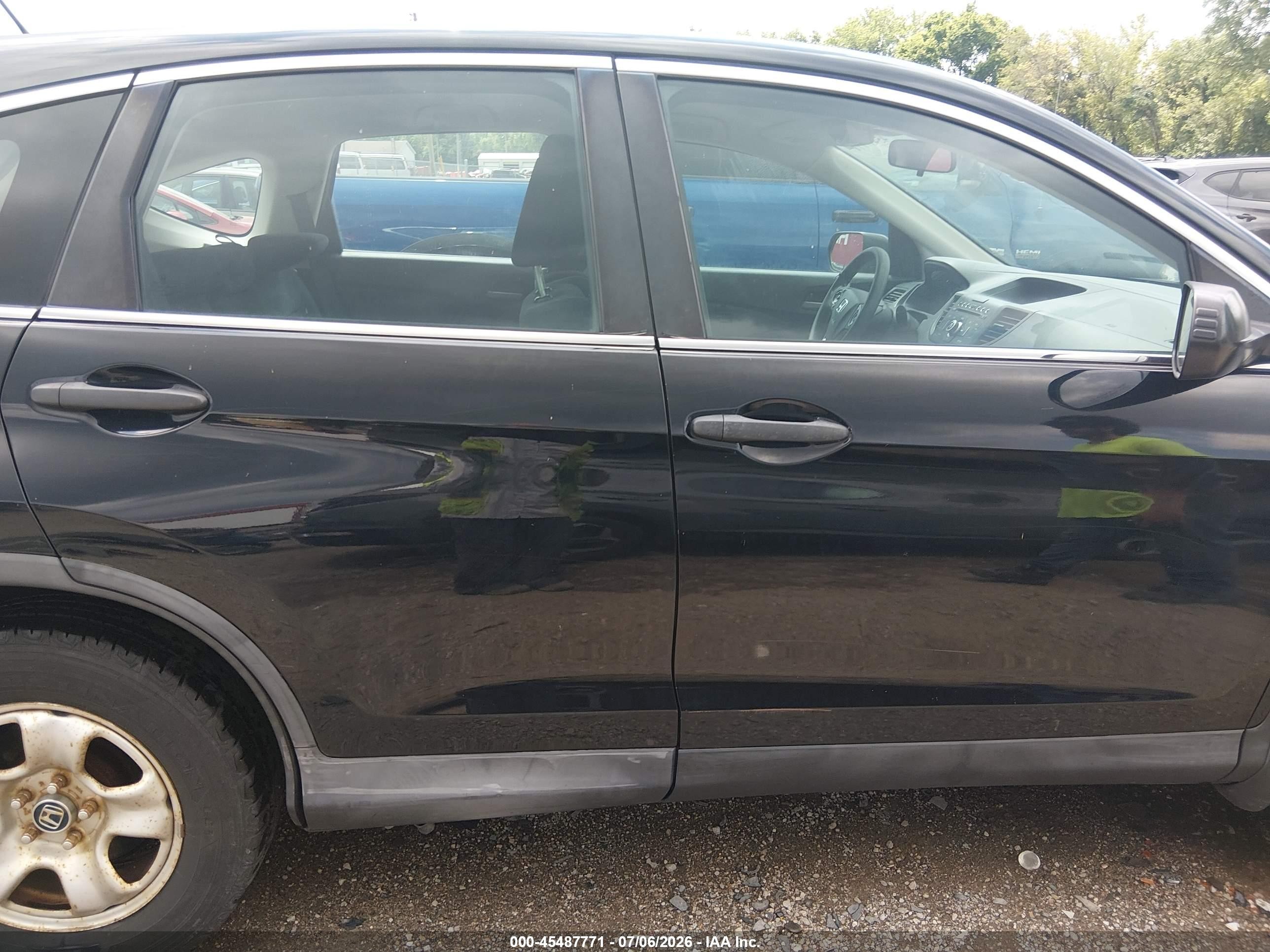 2013 Honda Cr-v Lx Black vin: 2HKRM3H3XDH520968